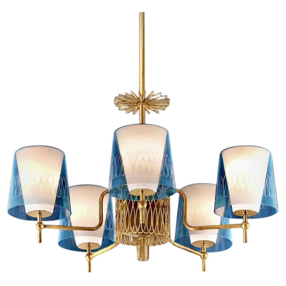 Chandelier by Paavo Tynell for Idman/ 2 available