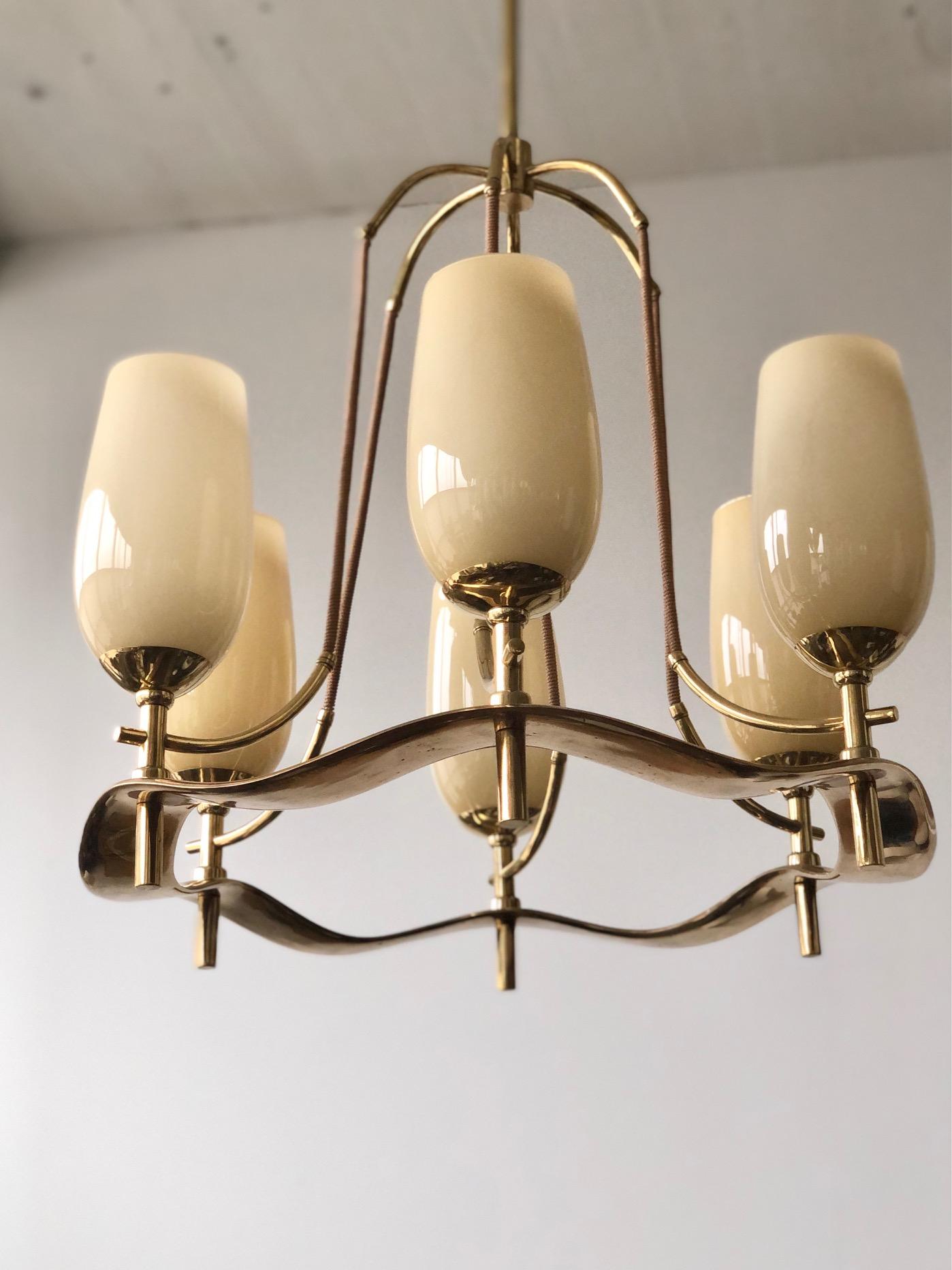 Cast Chandelier by Paavo Tynell