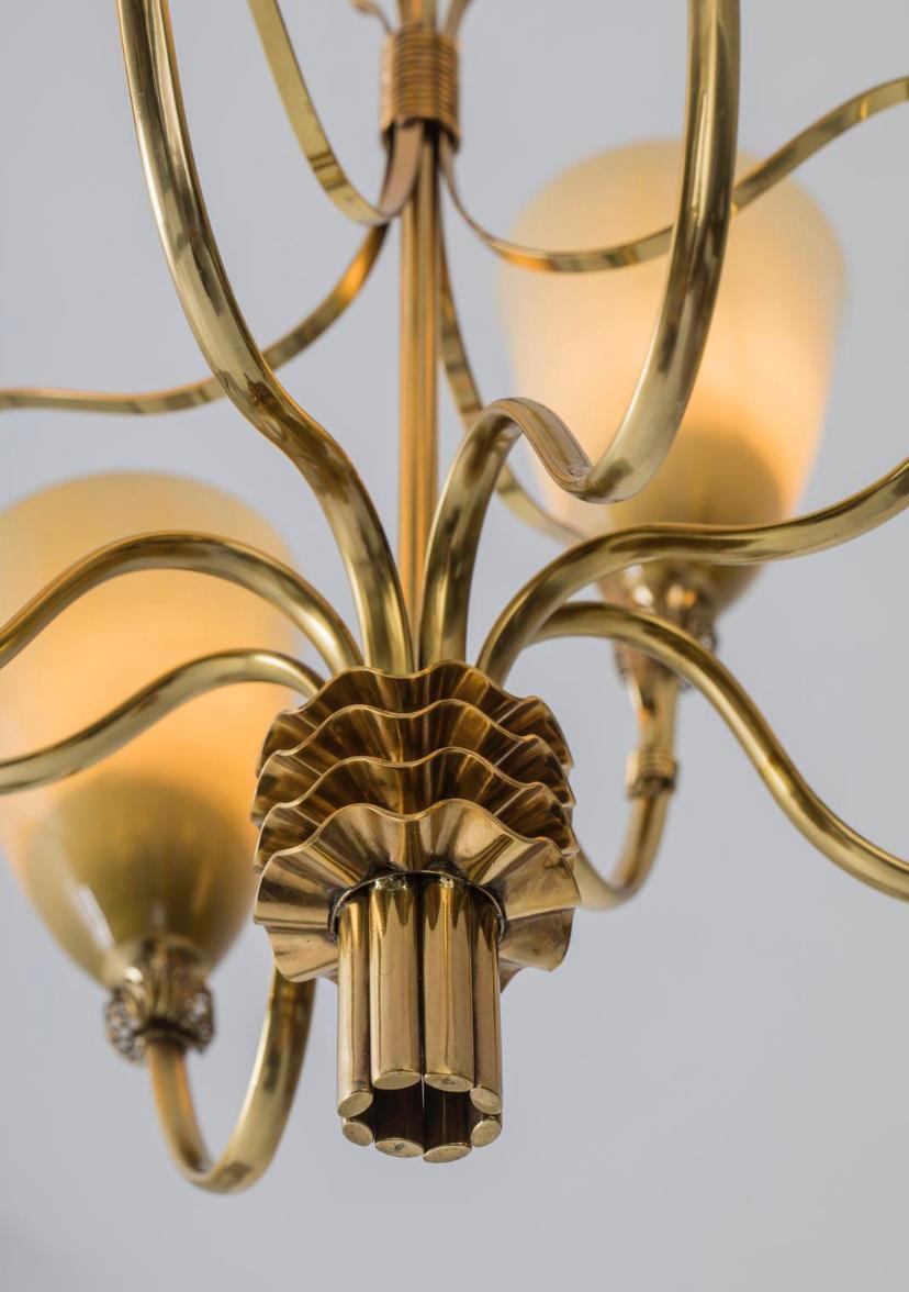 Finnish Chandelier by Paavo Tynell