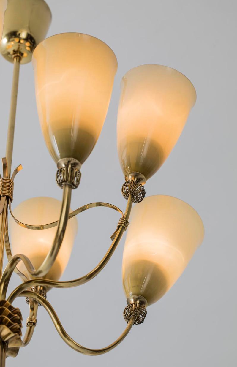 Mid-20th Century Chandelier by Paavo Tynell
