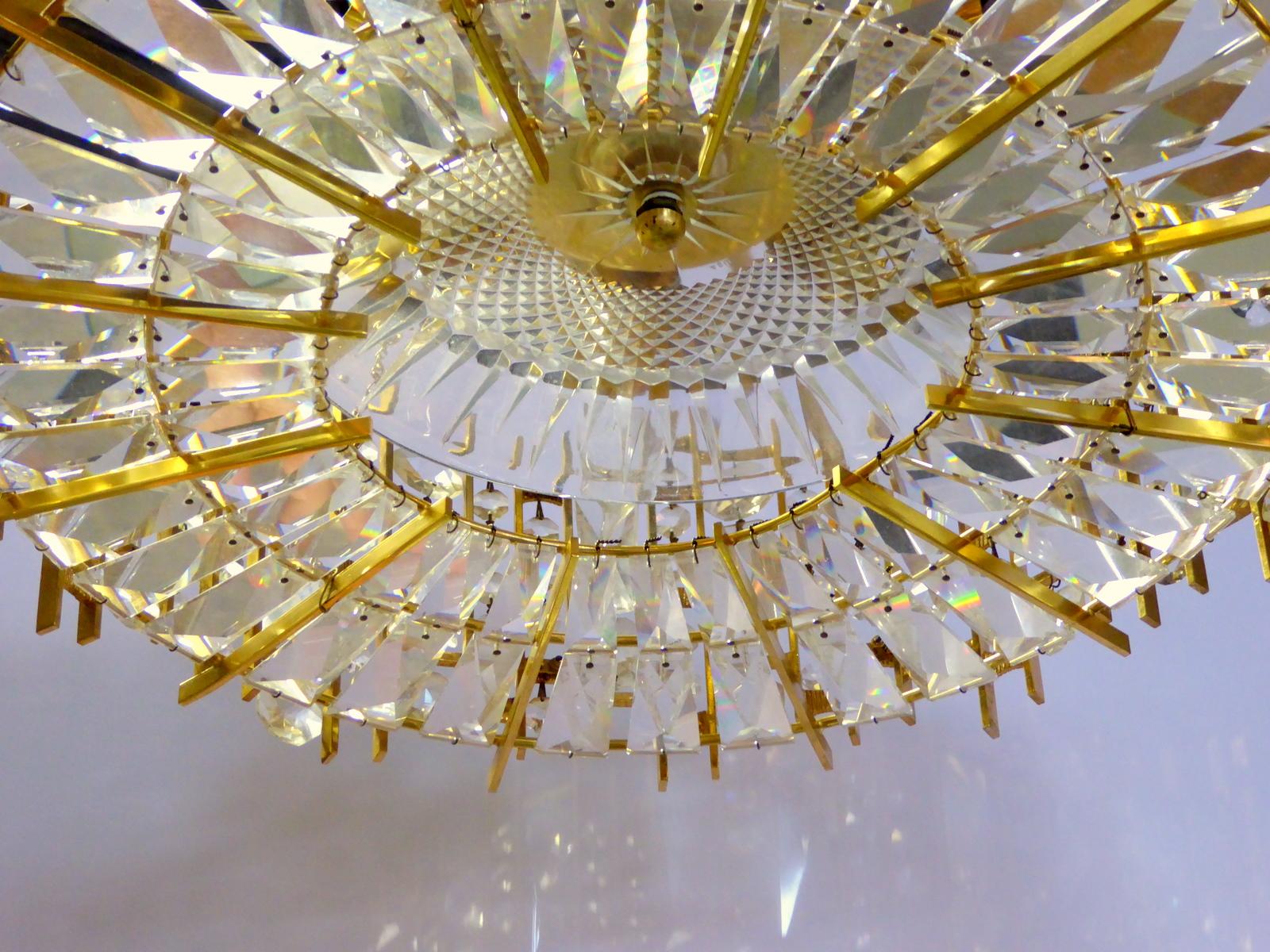 Chandelier by Palwa In Good Condition For Sale In Palm Beach Gardens, FL