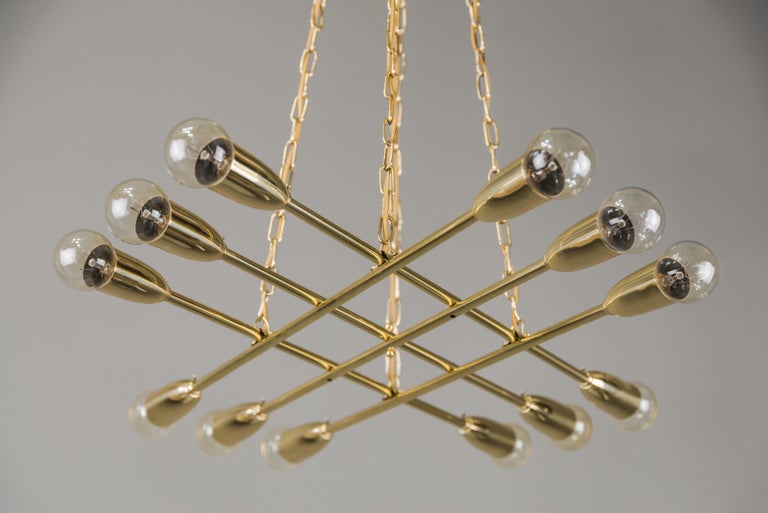 Chandelier by Rupert Nikoll, Vienna, 1950s For Sale at 1stDibs
