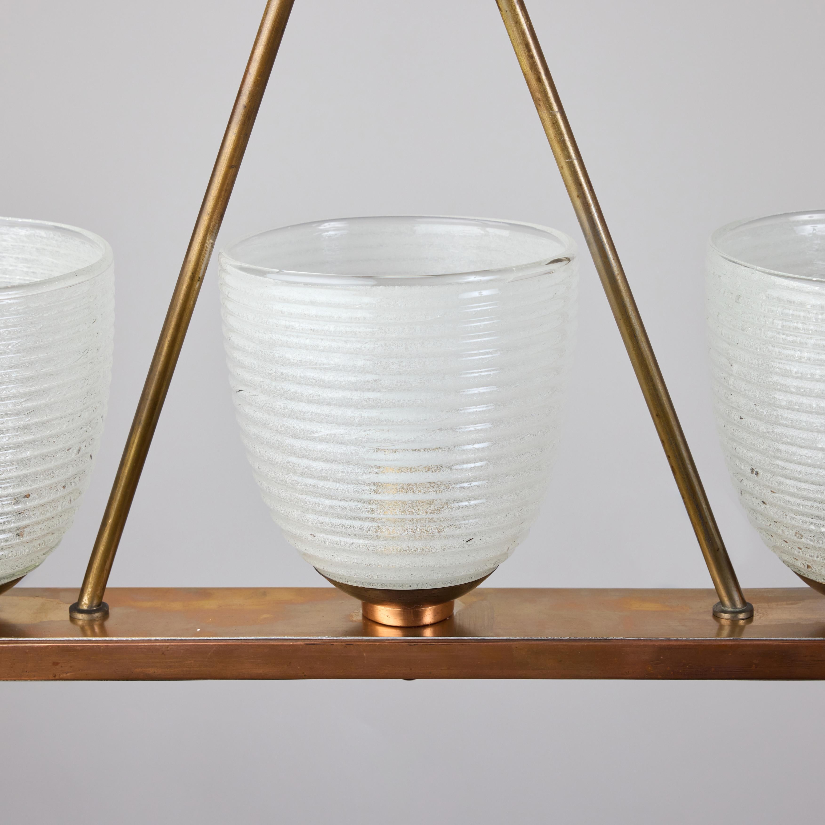 Mid-Century Modern Chandelier by Seguso For Sale