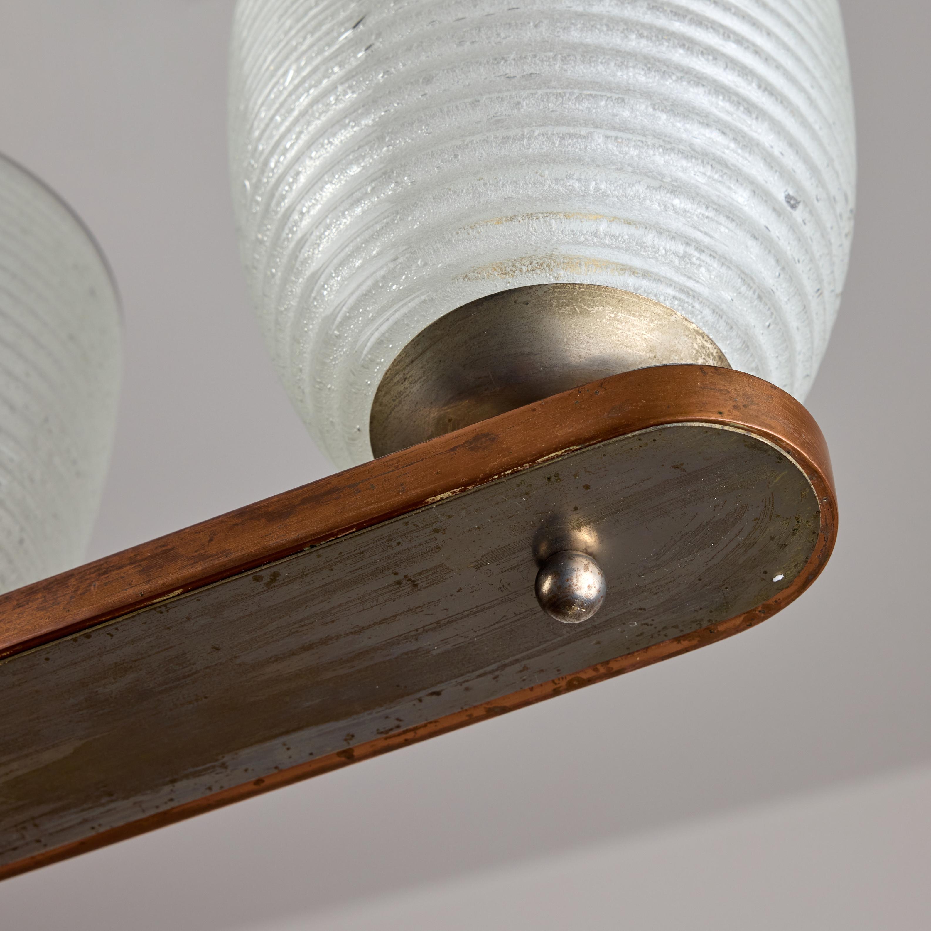 Brass Chandelier by Seguso For Sale