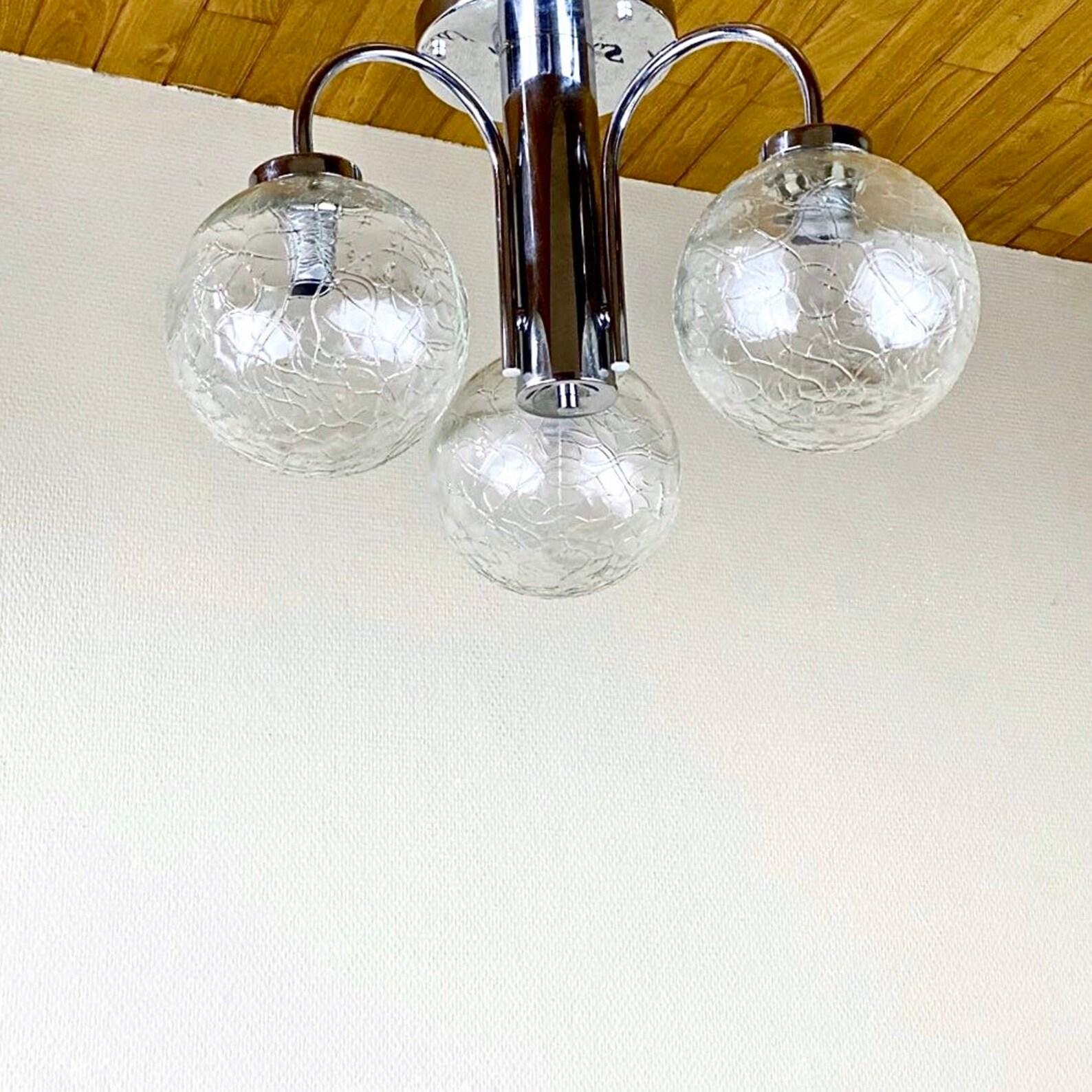 Modern Chandelier by Sölken-leuchten 3 Light Fixture Vintage Chandelier For Sale
