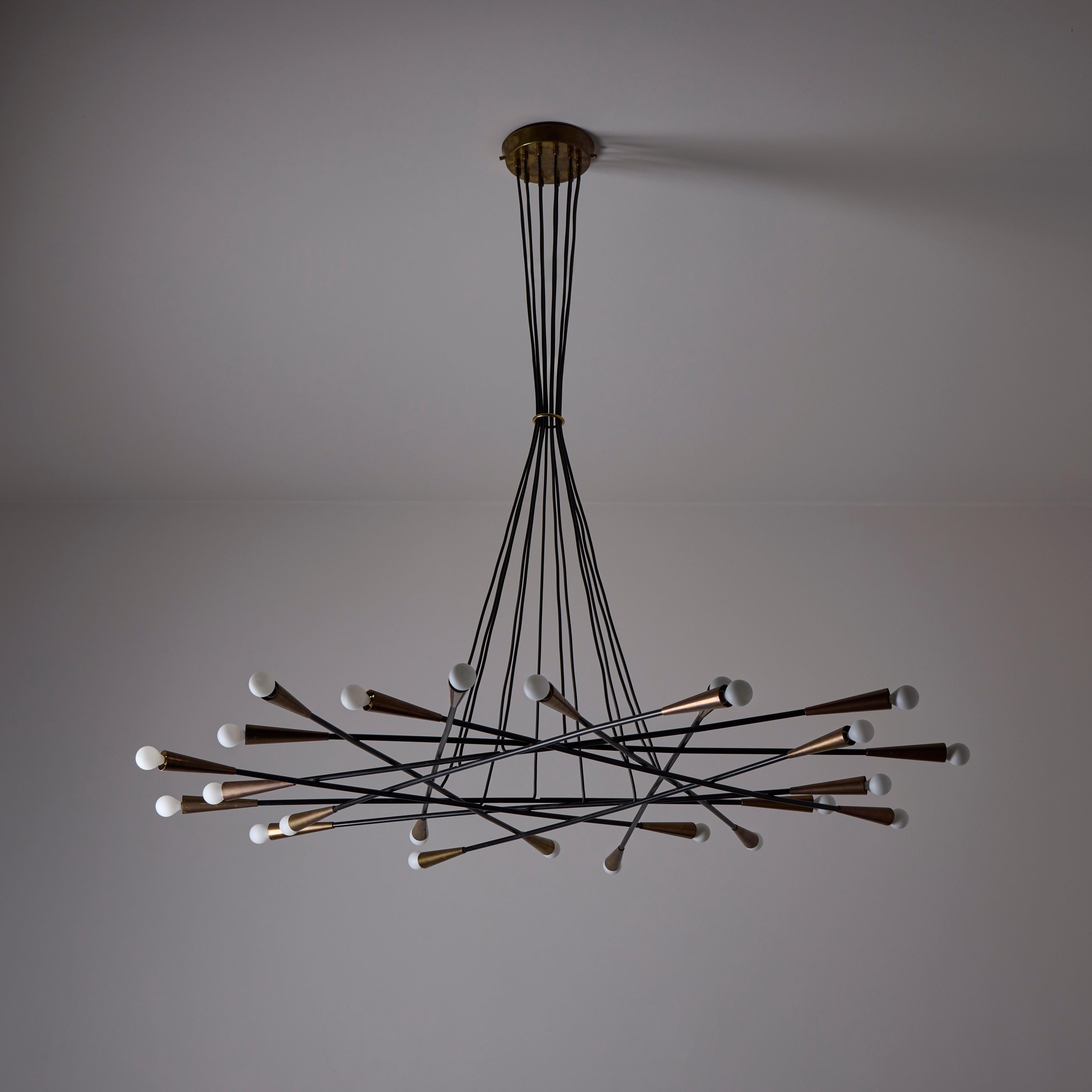 Mid-Century Modern Chandelier by Stilnovo For Sale