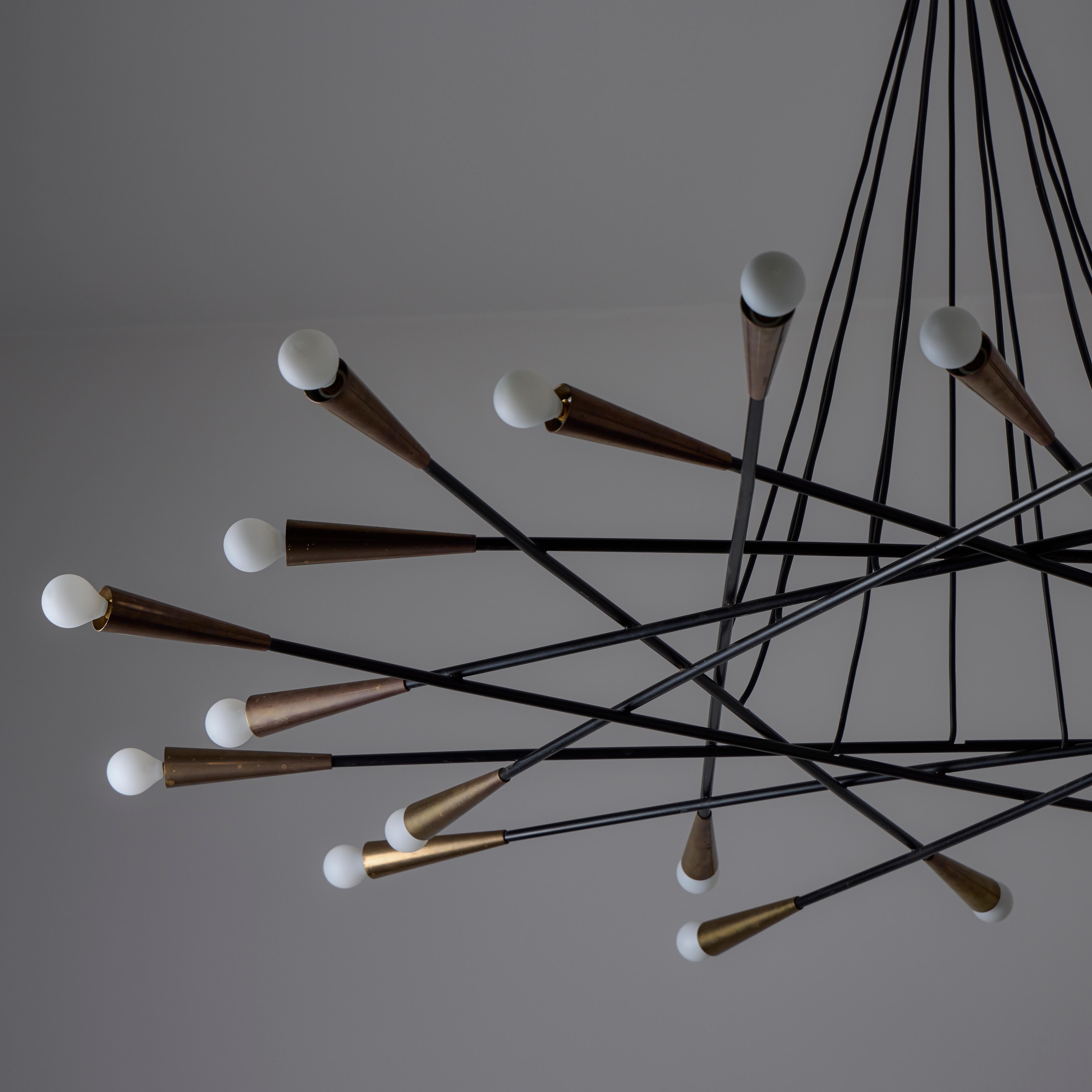 Chandelier by Stilnovo In Good Condition For Sale In Los Angeles, CA