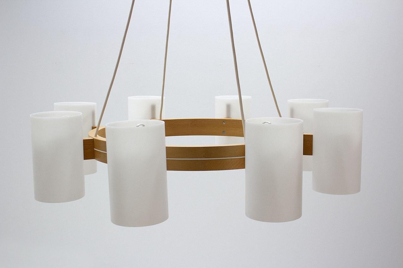 Swedish Chandelier by Uno & Östen Kristiansson for Luxus, 1960s For Sale