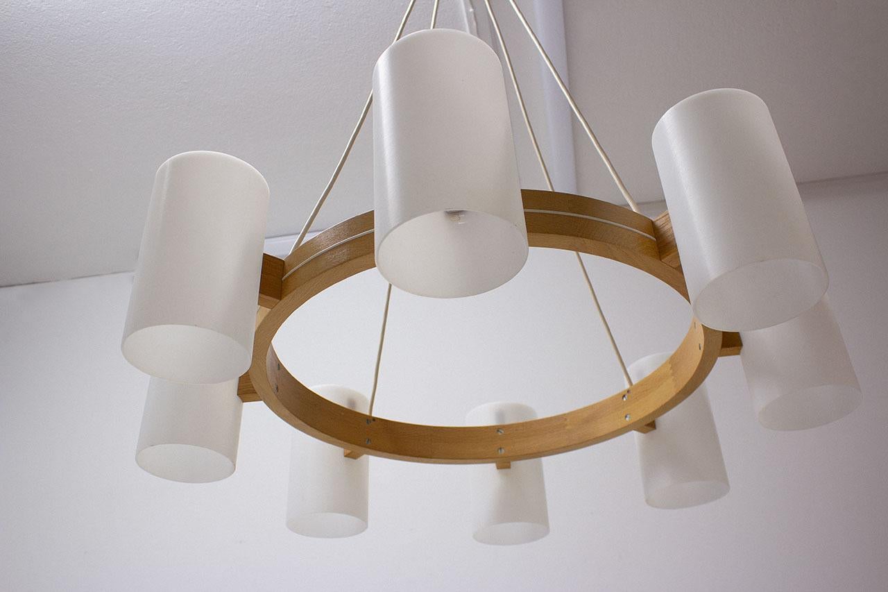 20th Century Chandelier by Uno & Östen Kristiansson for Luxus, 1960s For Sale