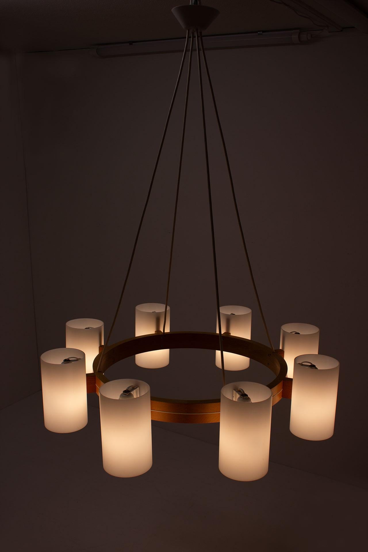 Acrylic Chandelier by Uno & Östen Kristiansson for Luxus, 1960s For Sale