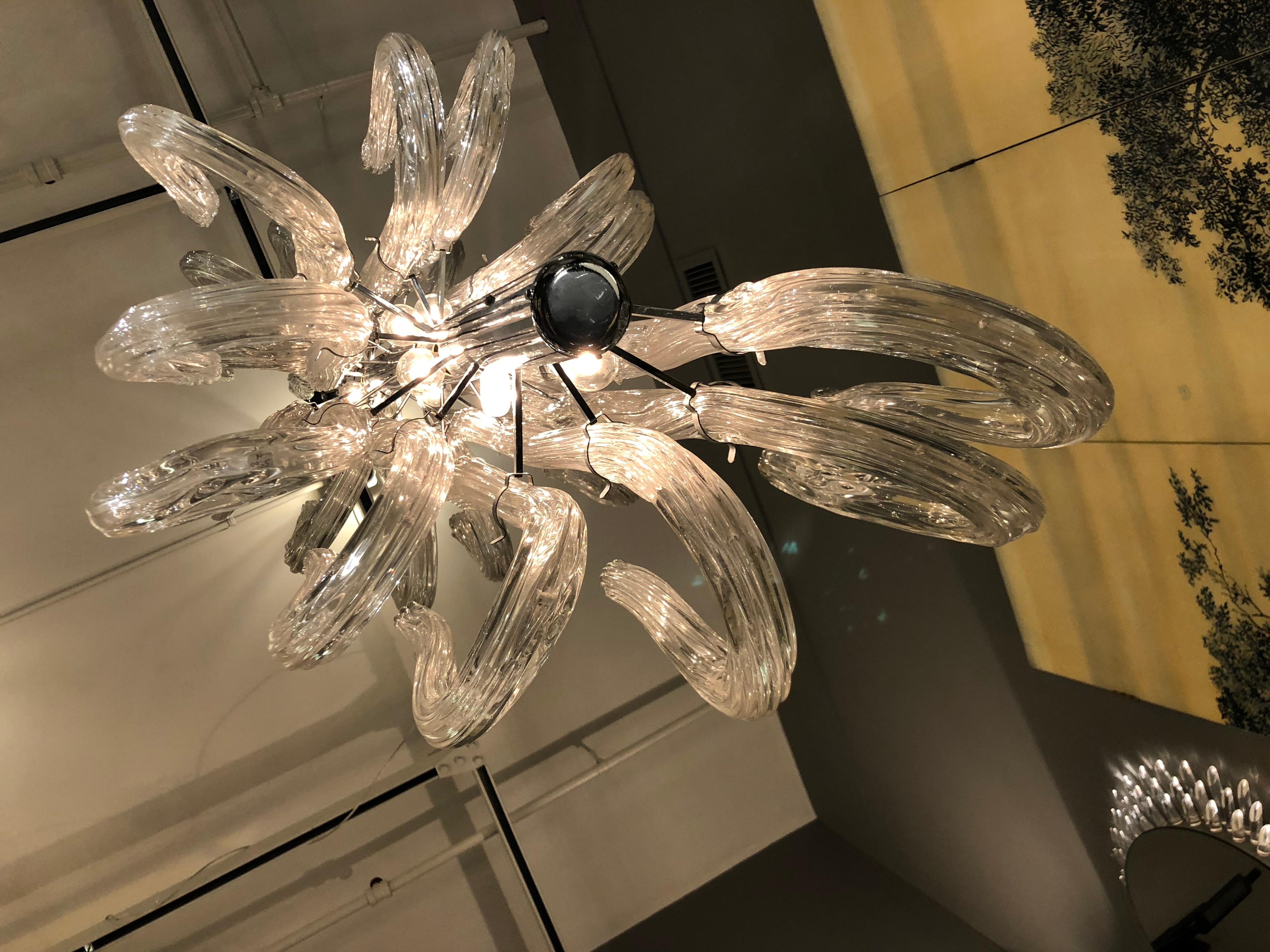 Mid-Century Modern Chandelier by Venini, circa 1960 For Sale