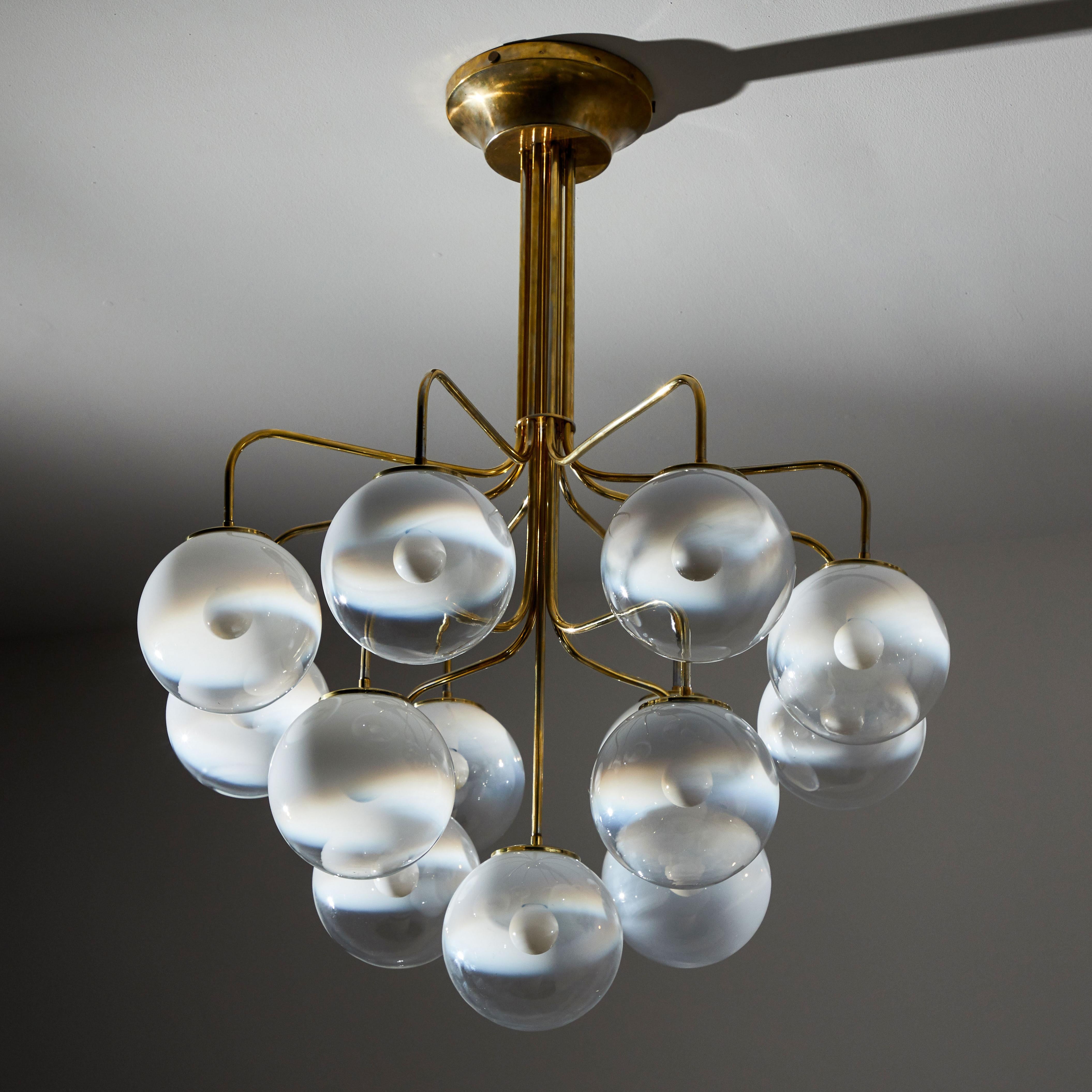 Mid-Century Modern Chandelier by Angelo Mangiarotti for Candle 