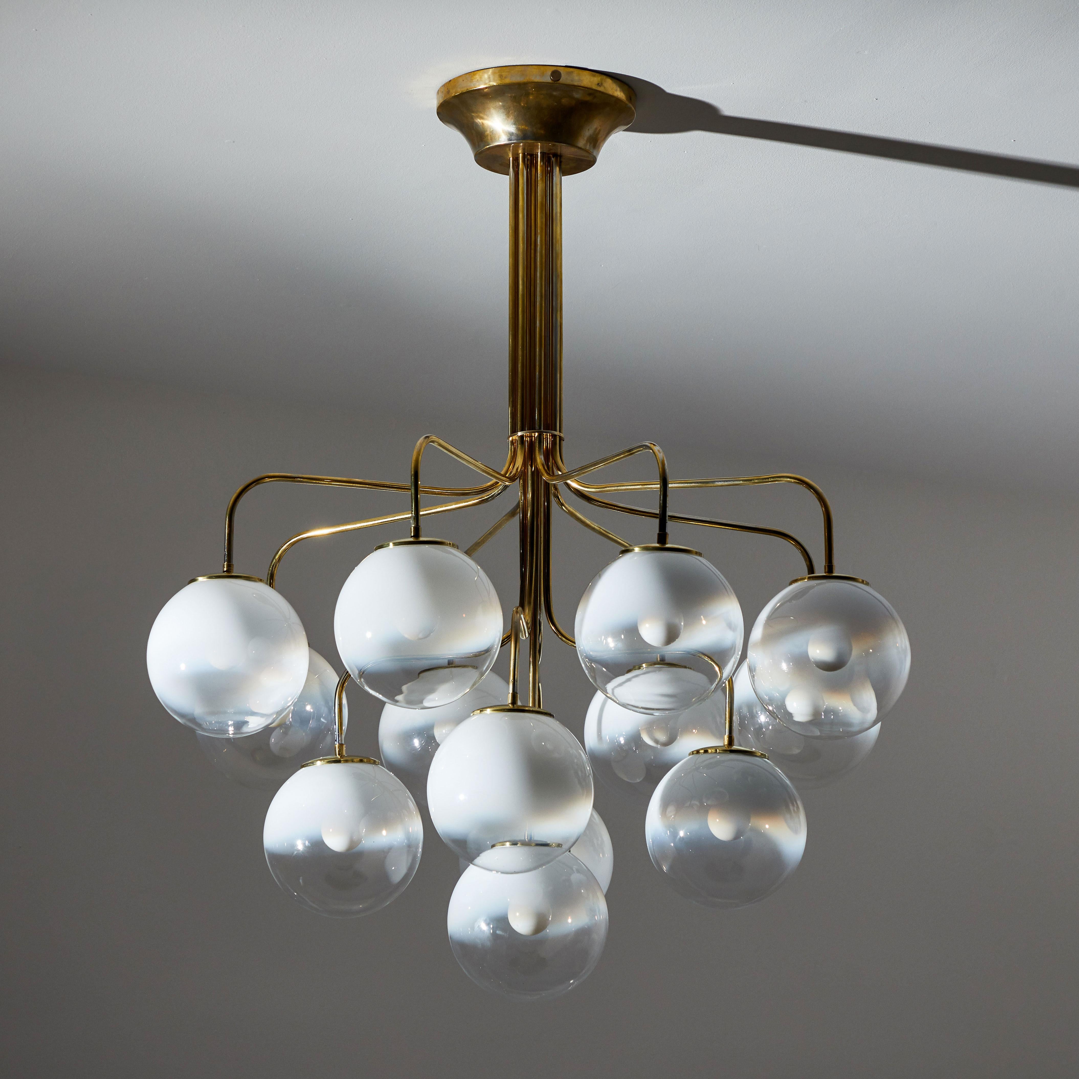 Chandelier by Angelo Mangiarotti for Candle  In Good Condition In Los Angeles, CA