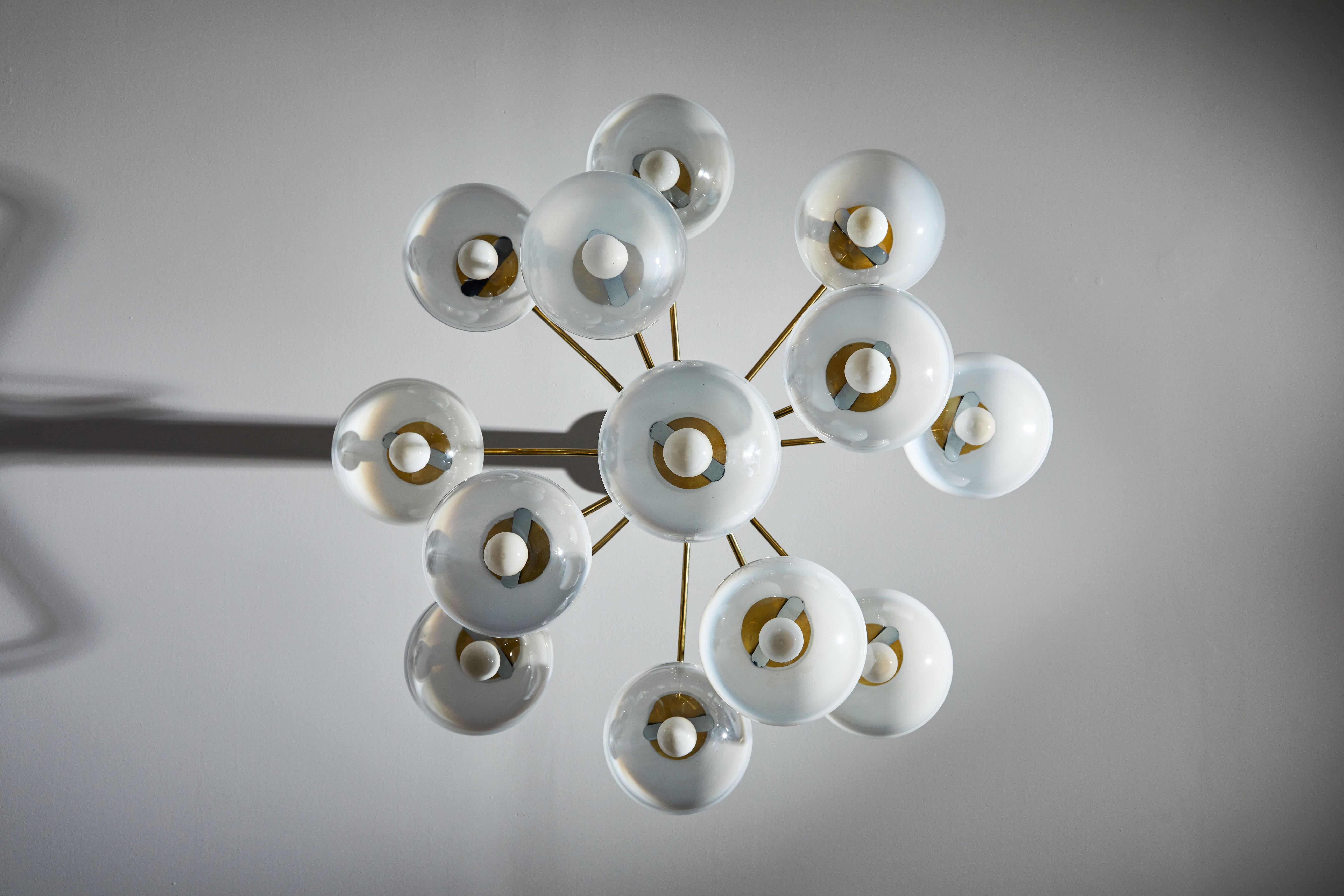 Mid-20th Century Chandelier by Angelo Mangiarotti for Candle 