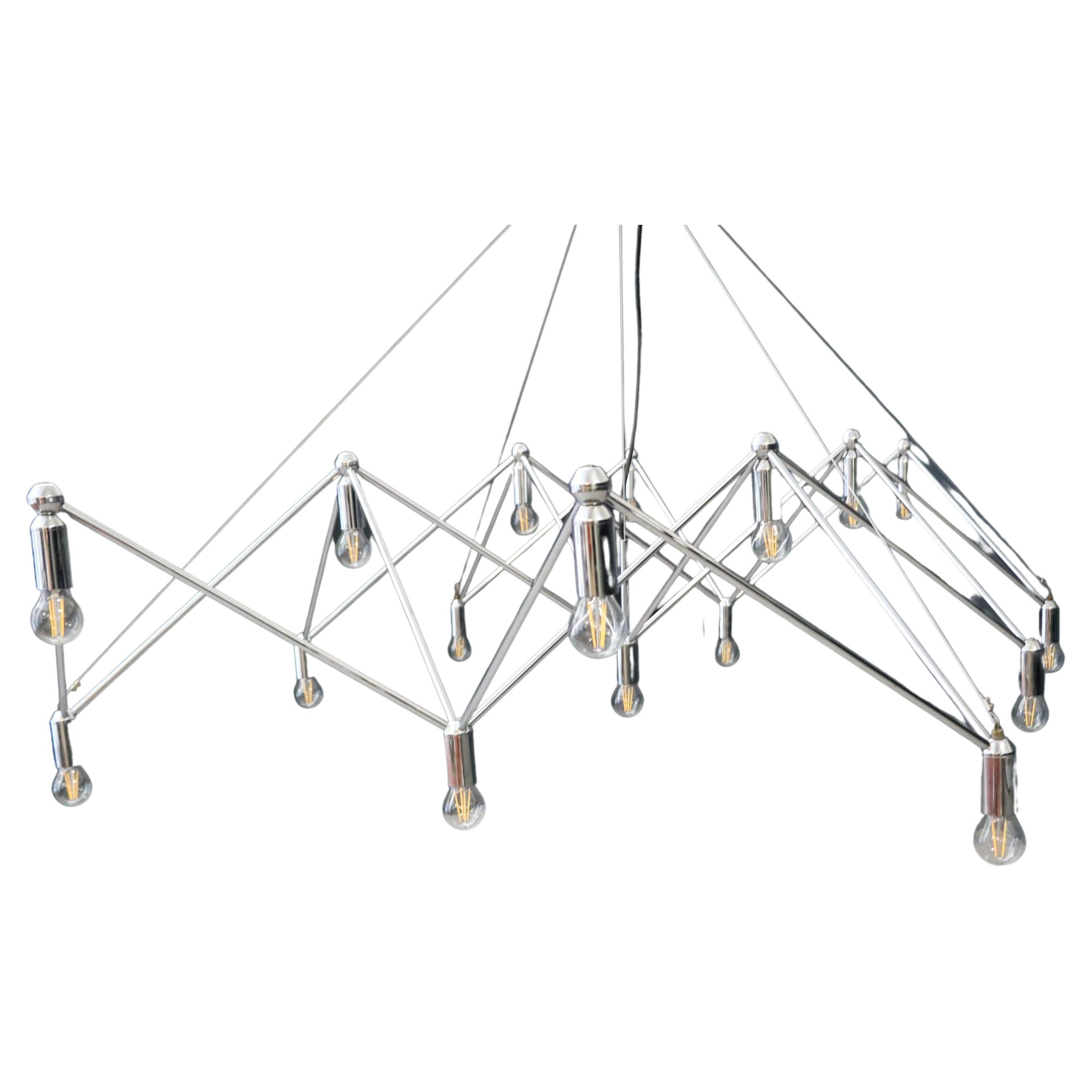 Chandelier/Ceiling Light Kinkeldey Studio produced by Verre Lumiere 1970 For Sale