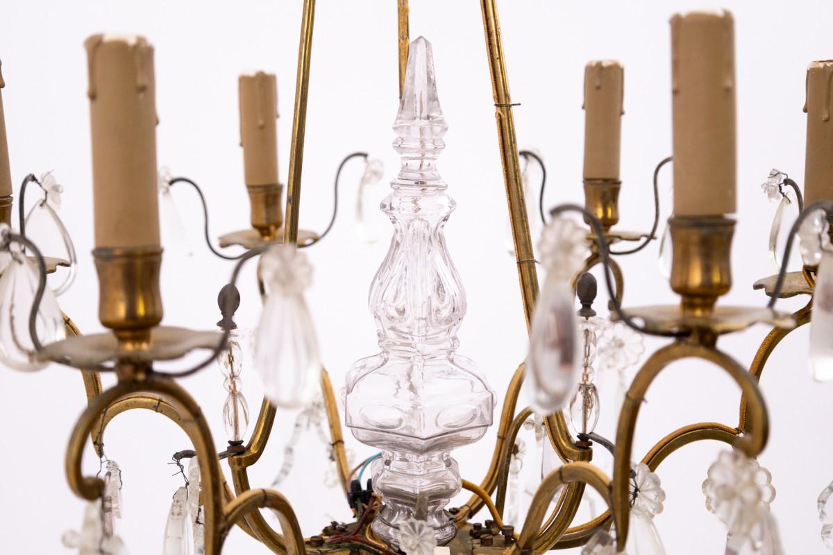 Metà XX secolo Lampadario, 1950 circa, Francia. in vendita