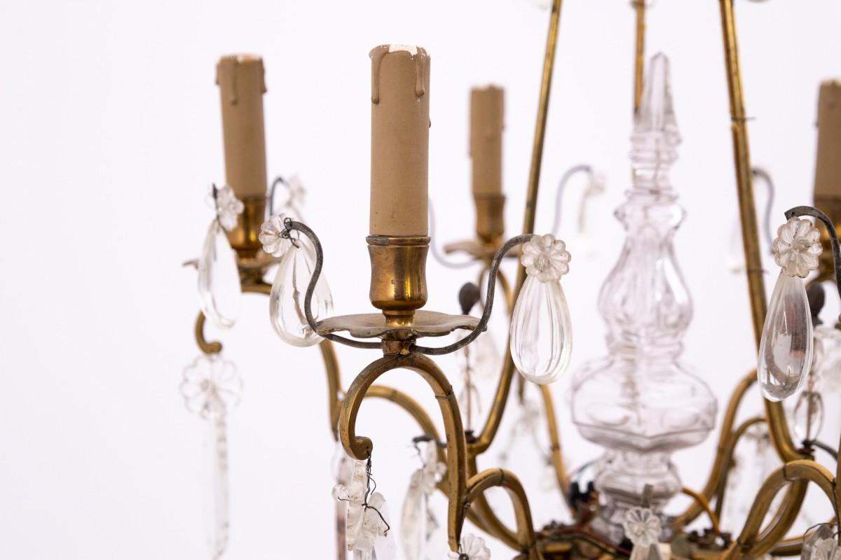 Ottone Lampadario, 1950 circa, Francia. in vendita