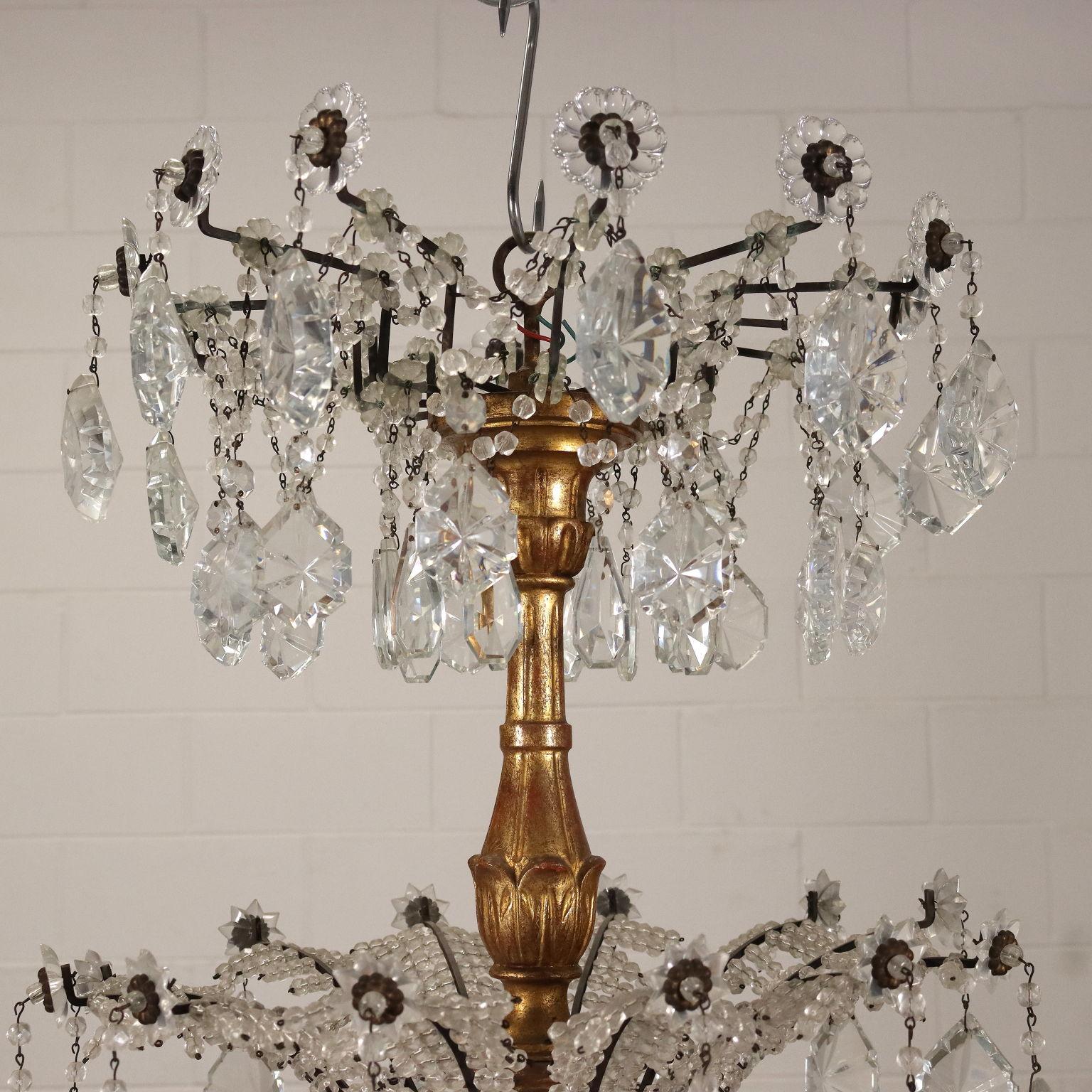 Other Chandelier Crystal, Italy, 20th Century