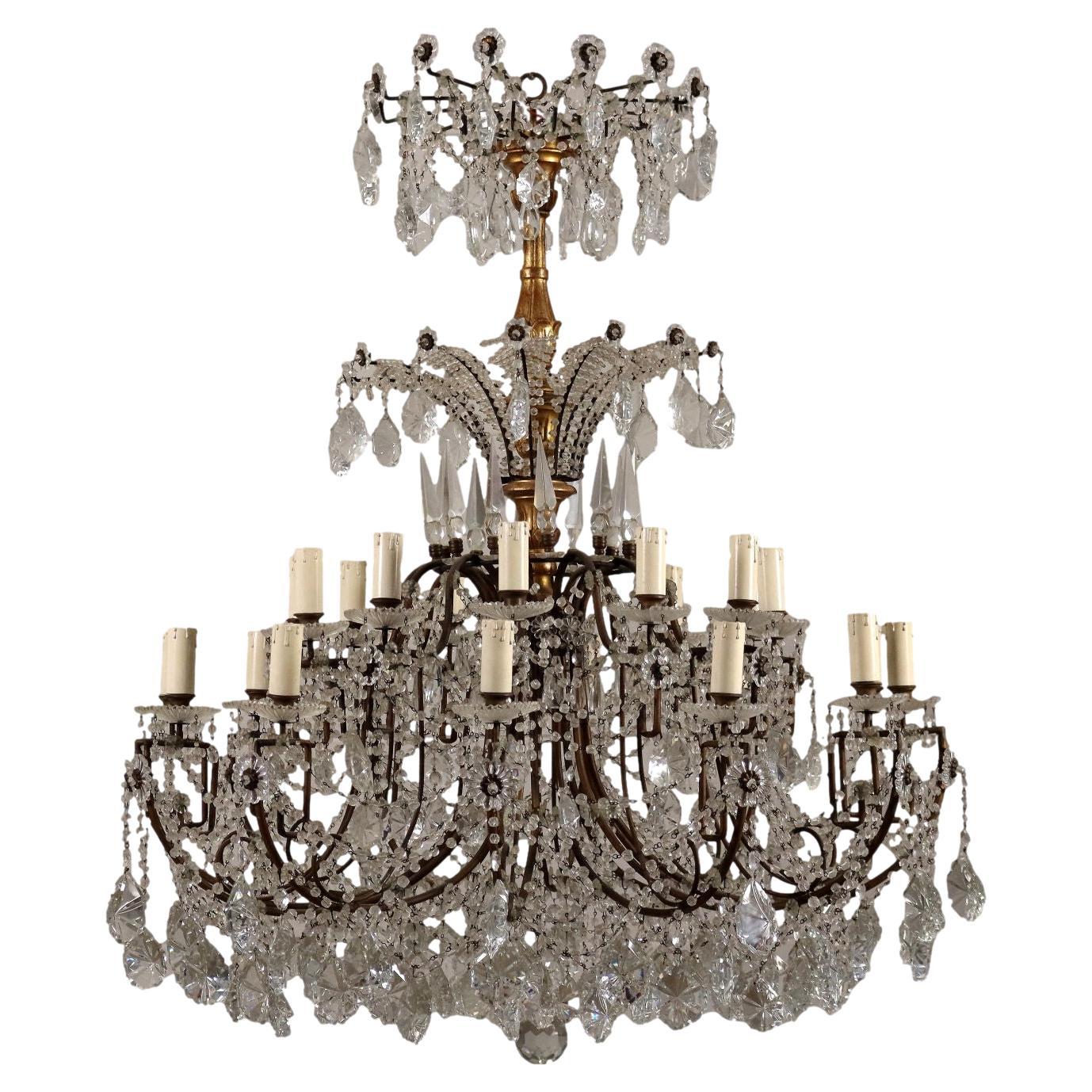 Chandelier Crystal, Italy, 20th Century
