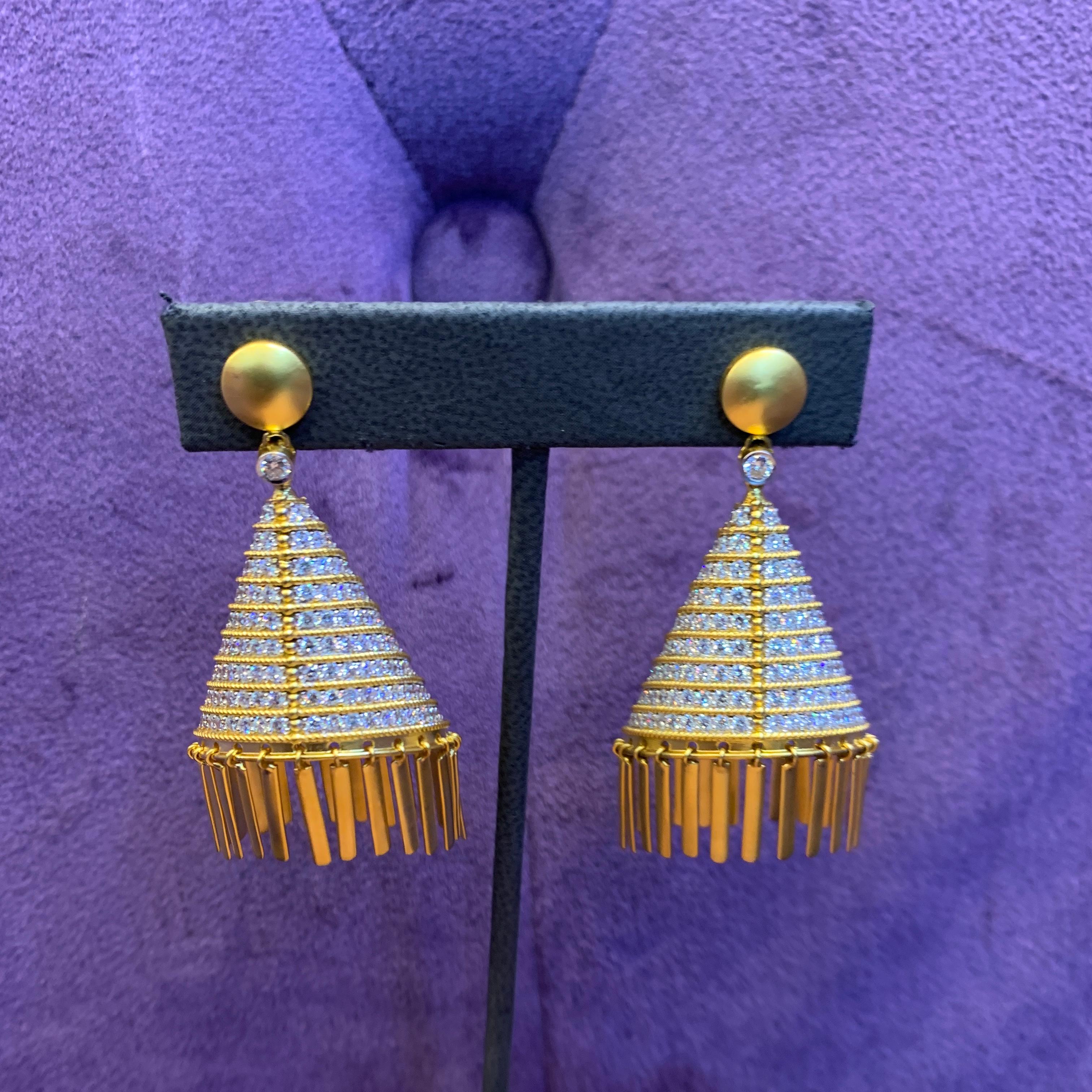 Women's Chandelier Diamond Earrings For Sale