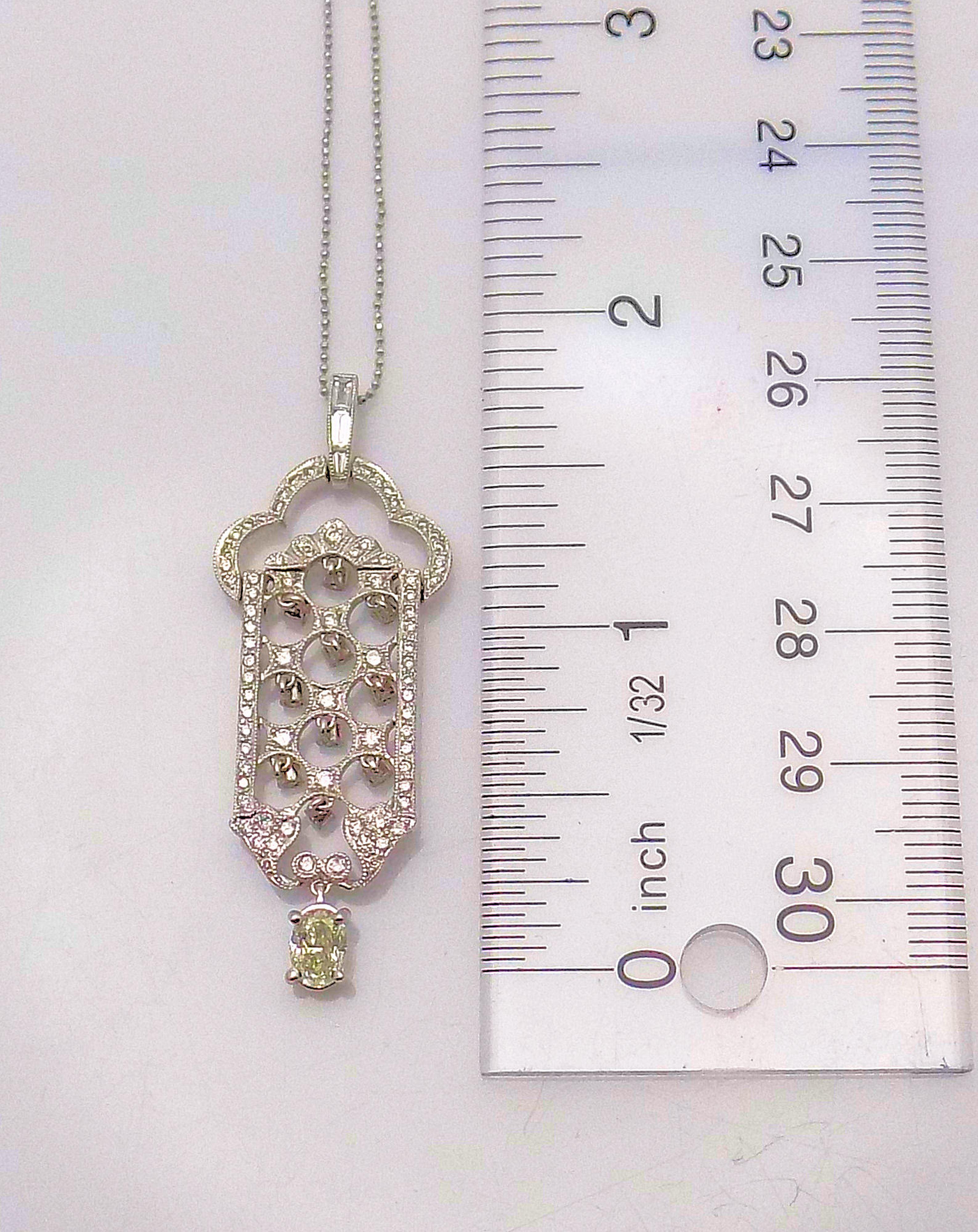 Chandelier Diamond Pendant In New Condition In Dallas, TX