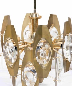 Lustre pour Oscar Torlasco par Angelo Gaetano Sciolari, années 1960