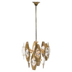 Lampadario per Oscar Torlasco di Angelo Gaetano Sciolari, anni '60