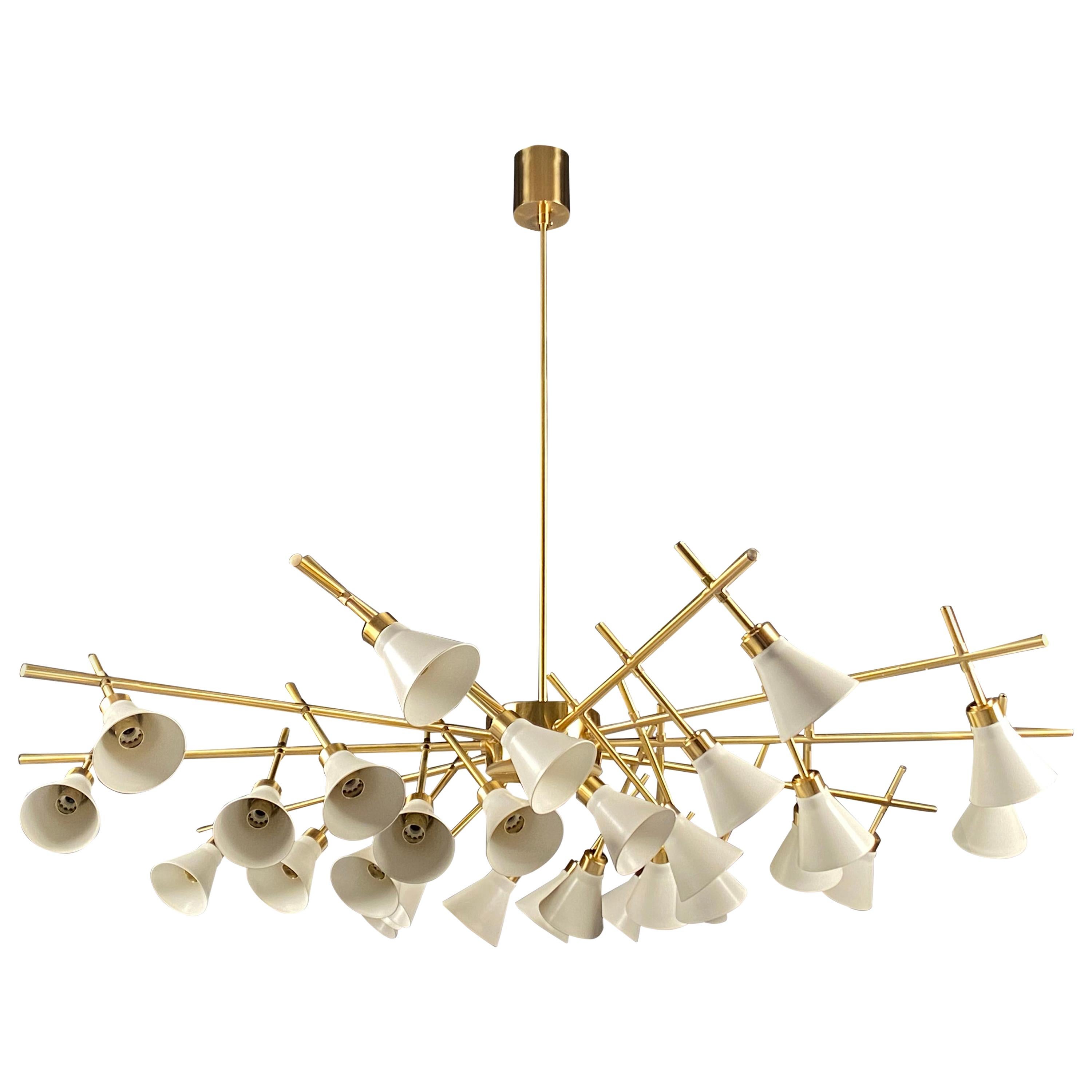 Serpentine Chandelier For Sale at 1stDibs
