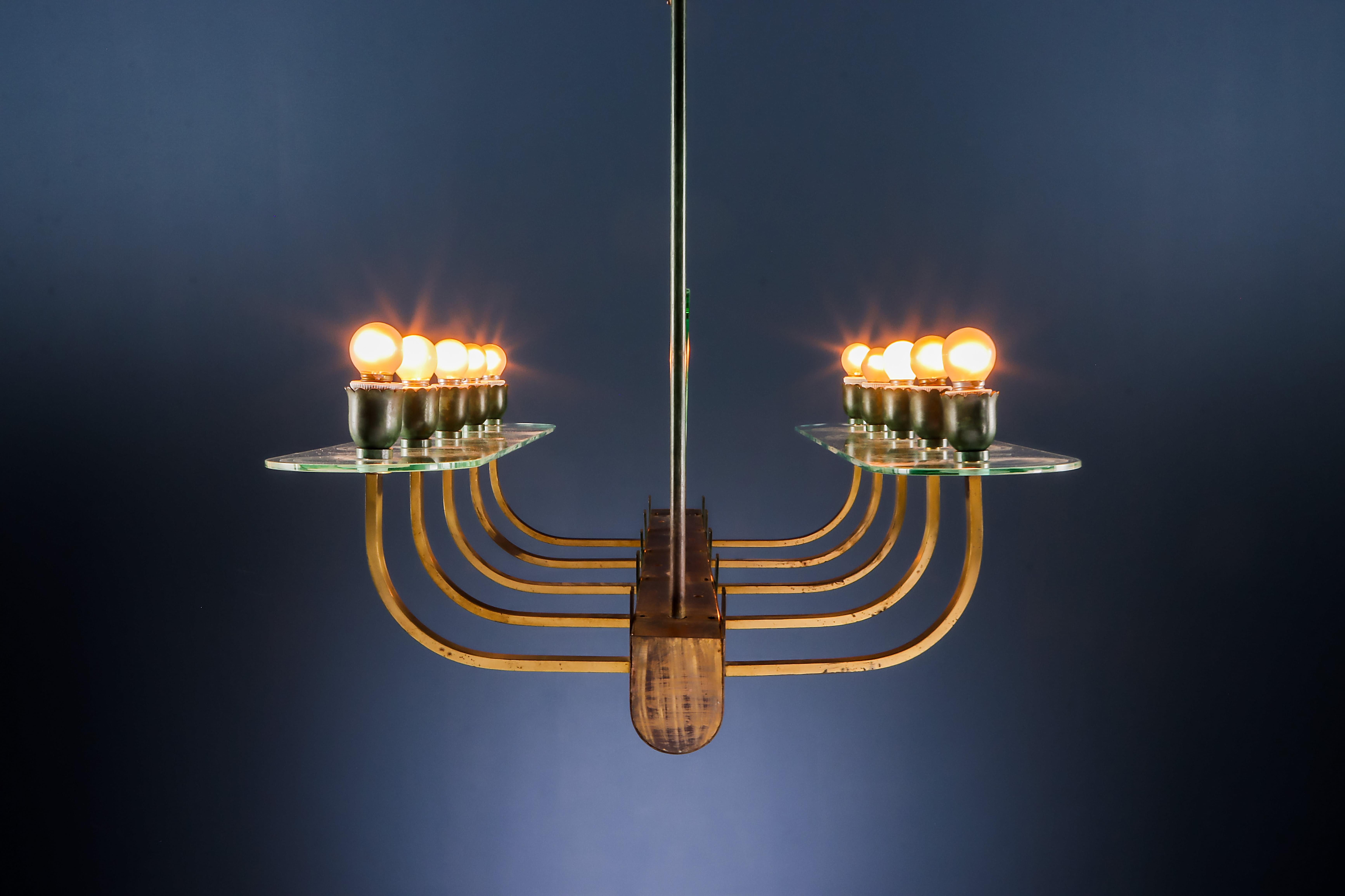 Mid-Century Modern Chandelier from the 1940s
