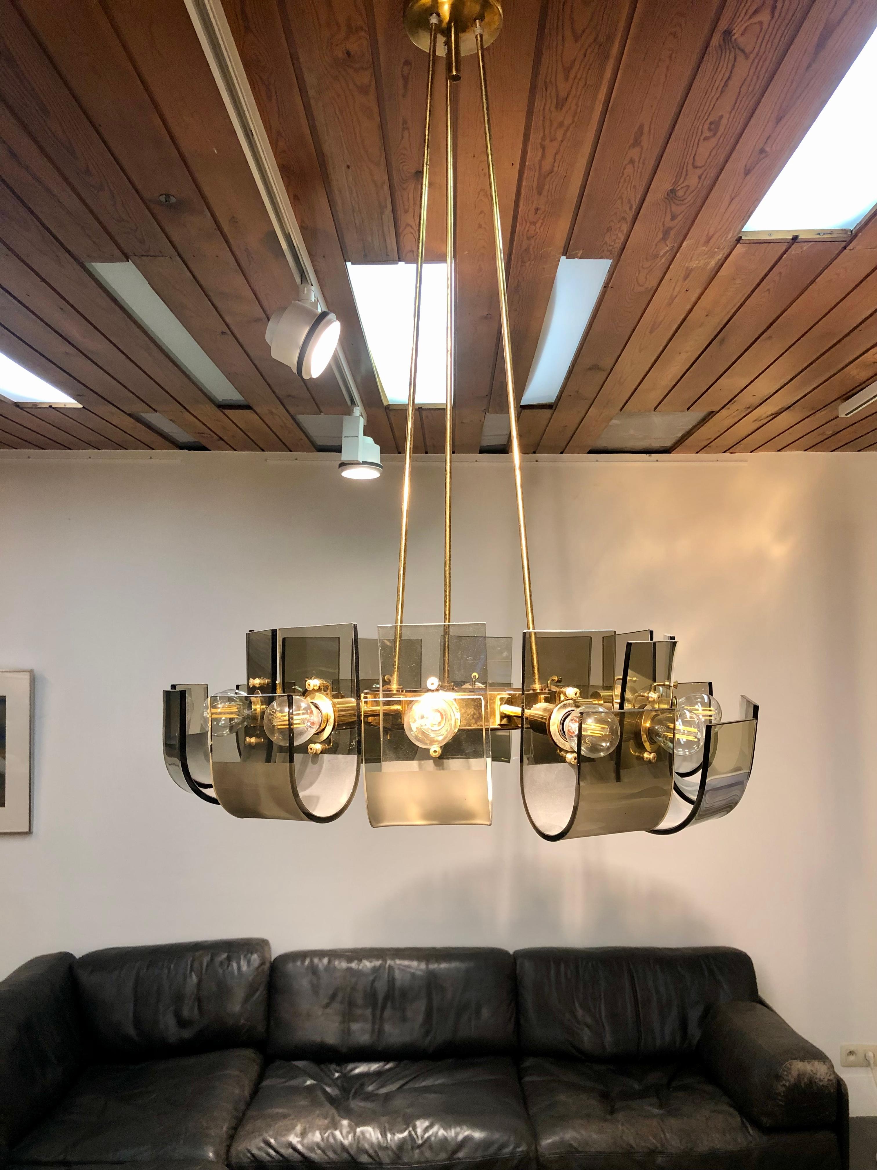 Mid-20th Century Chandelier from the Fifties by Gino Paroldo For Sale