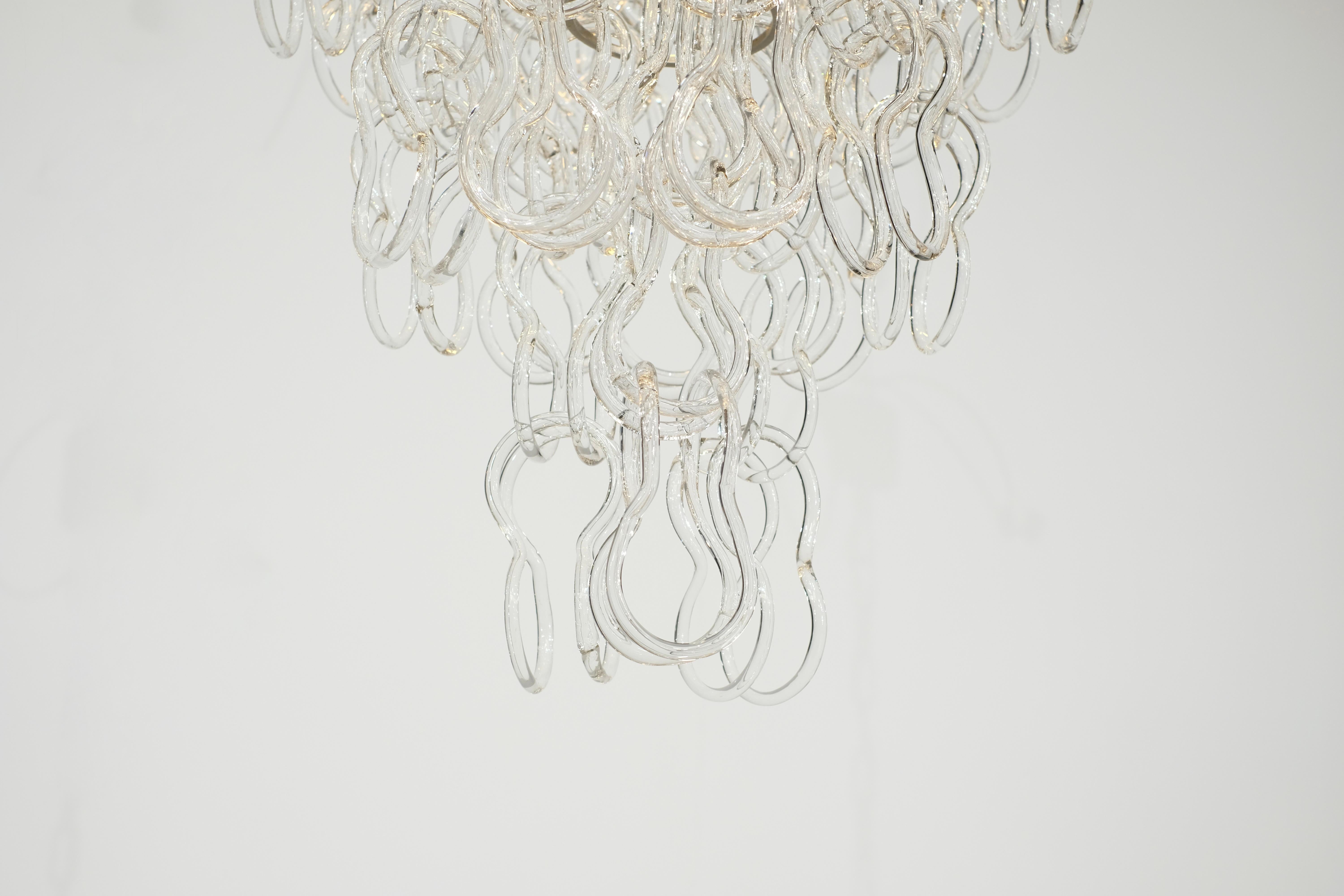 Lustre Giogali d'Angelo Mangiarotti pour Vistosi, Italie, années 1970 en vente 6