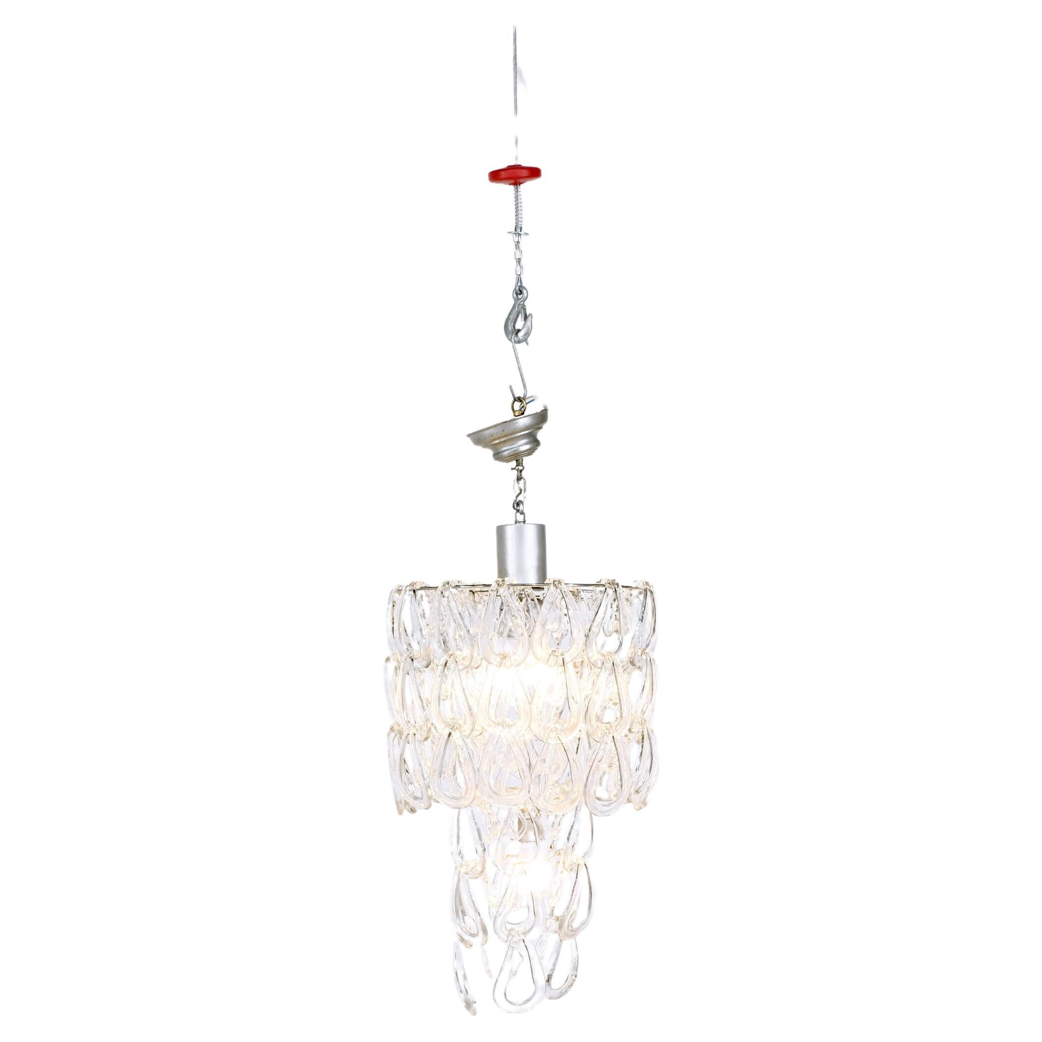 Lustre Giogali d'Angelo Mangiarotti pour Vistosi, Italie, années 1970