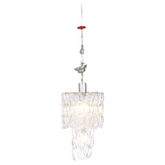 Lampadario Giogali di Angelo Mangiarotti per Vistosi, Italia anni Settanta.