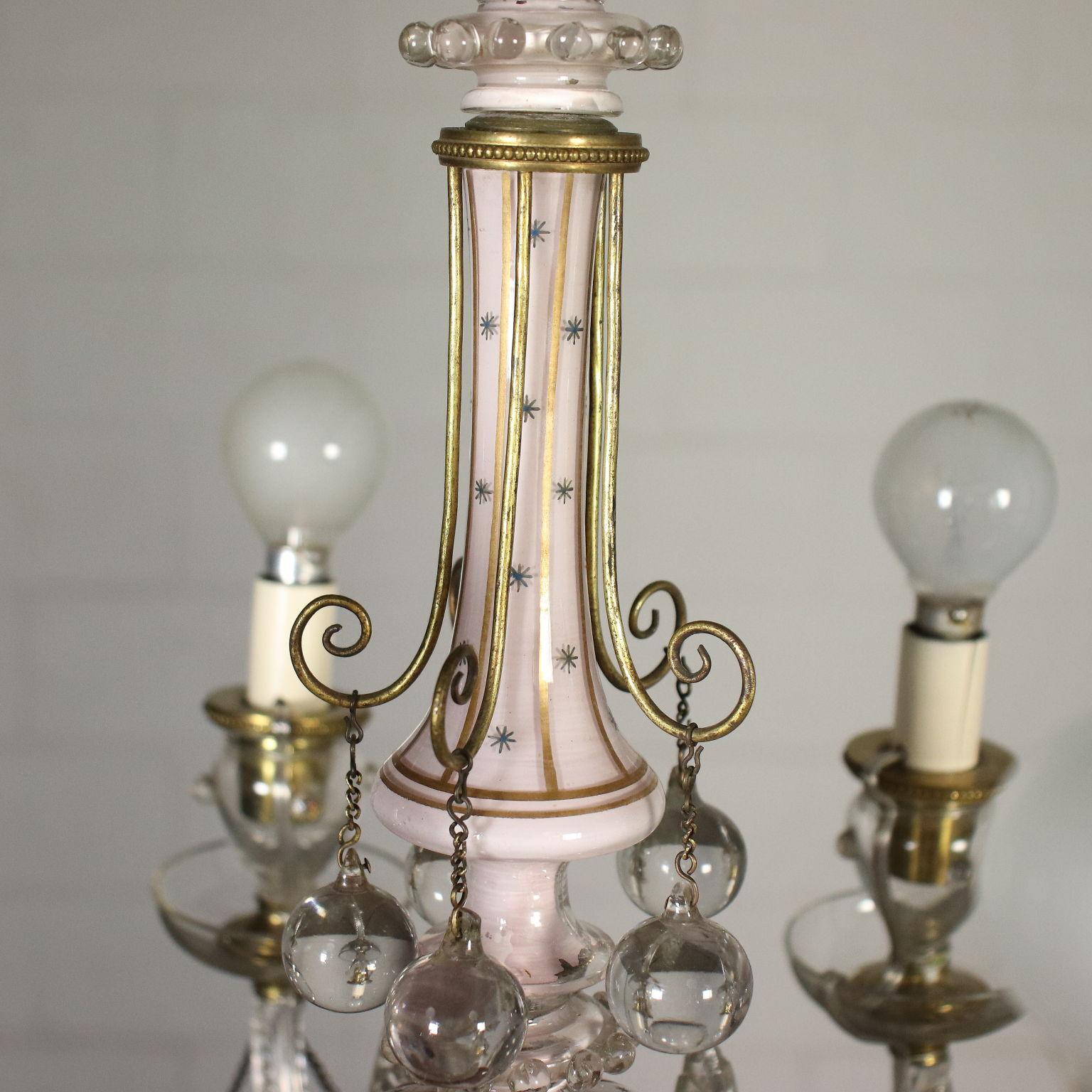 Chandelier Glass United Kingdom XIX Century In Good Condition In Milano, IT