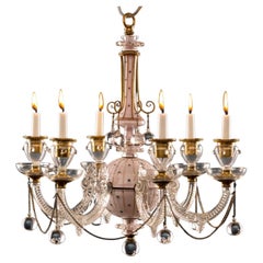 Antique Chandelier Glass United Kingdom XIX Century