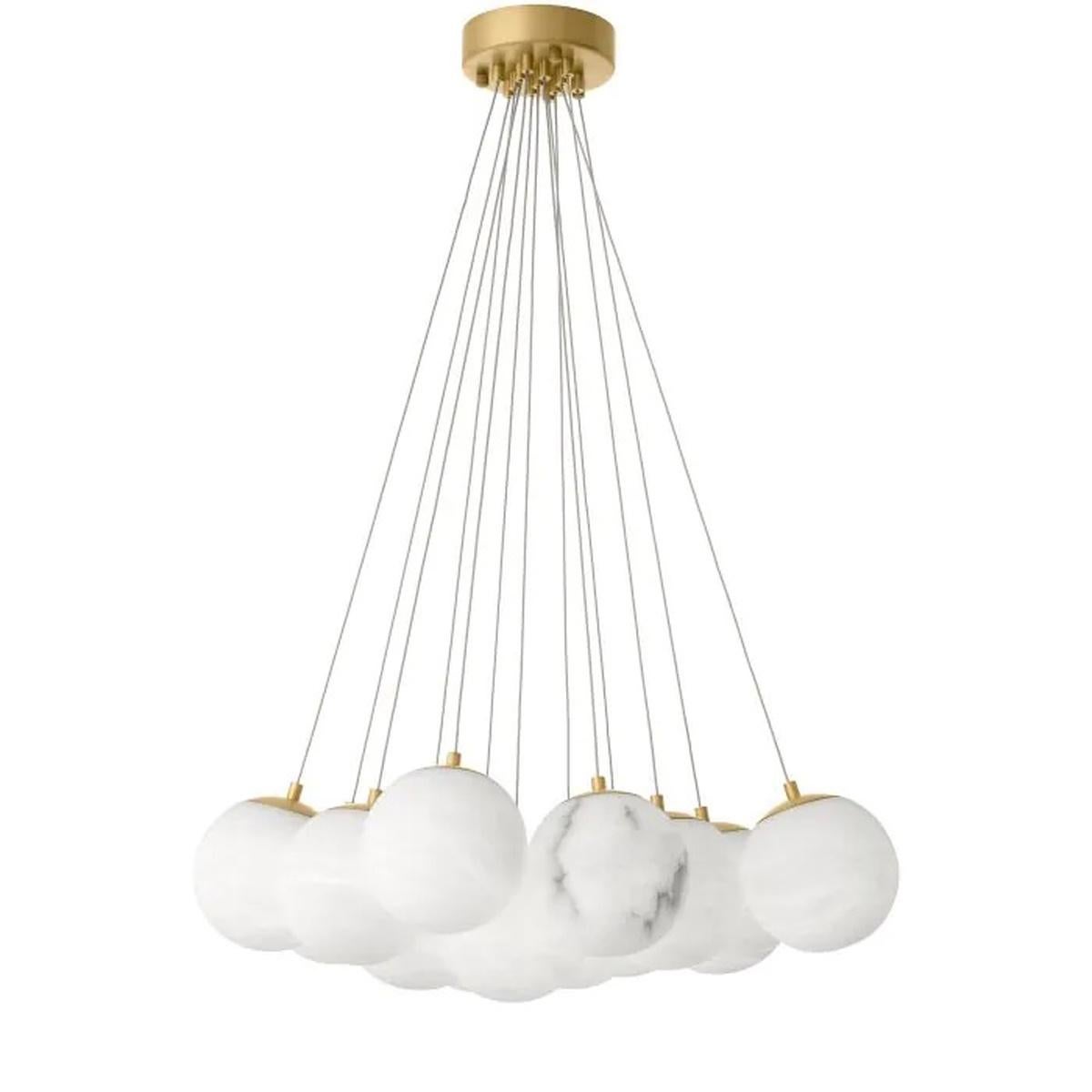 Europeo Lampadario del 21° secolo in Alabastro con Ballons in vendita