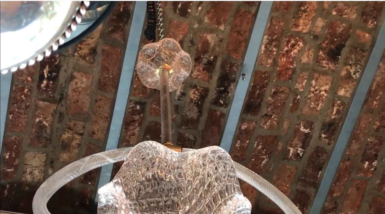 Début du 20ème siècle Lustre en bronze de Murano et de style Art déco, 1920, Italie en vente