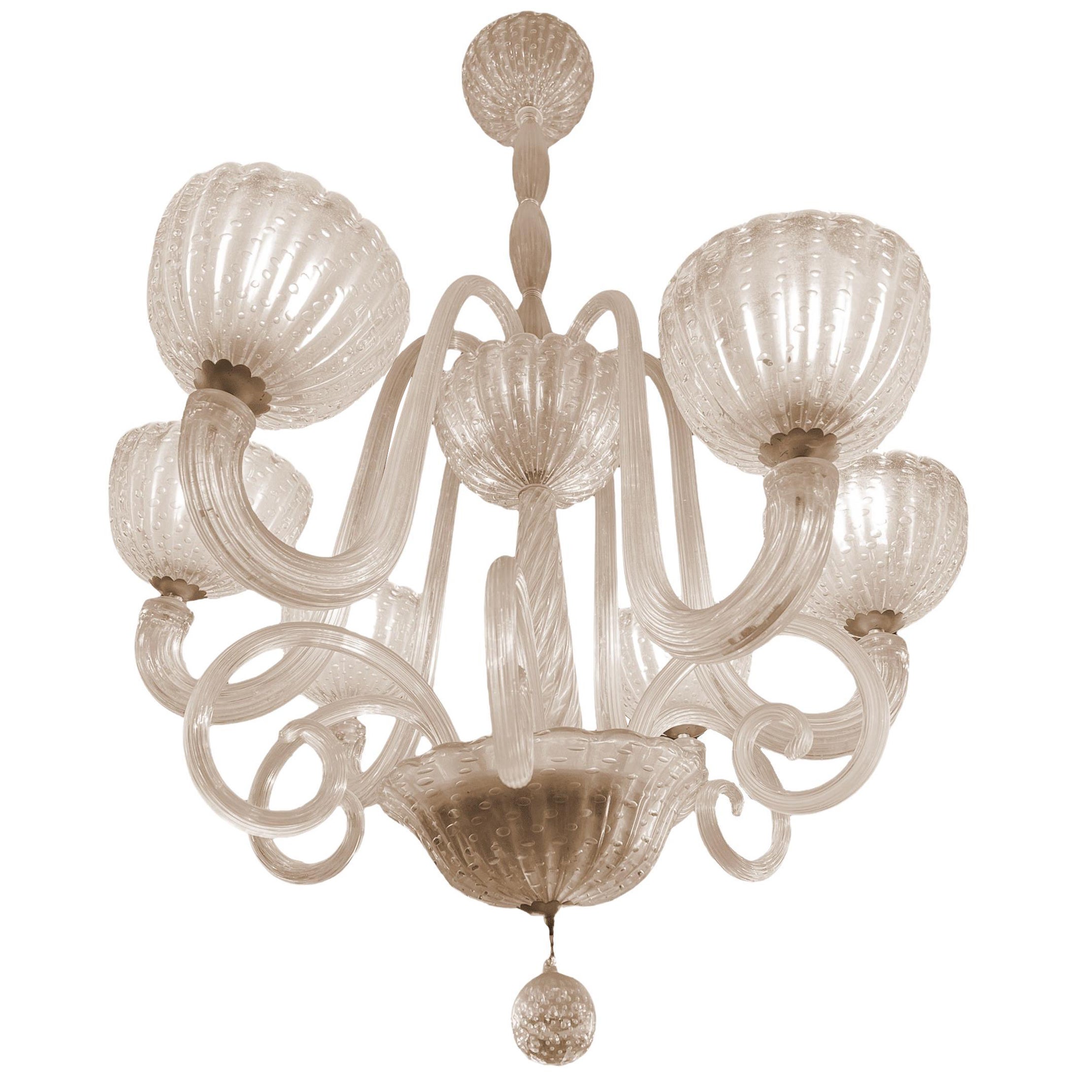 Lampadario di Murano  Design, Barovier & Toso, stile italiano, Art Deco, 1920