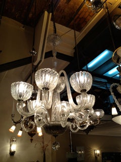 Chandelier in Murano  Design, Barovier & Toso, Italian style, Art Deco, 1920