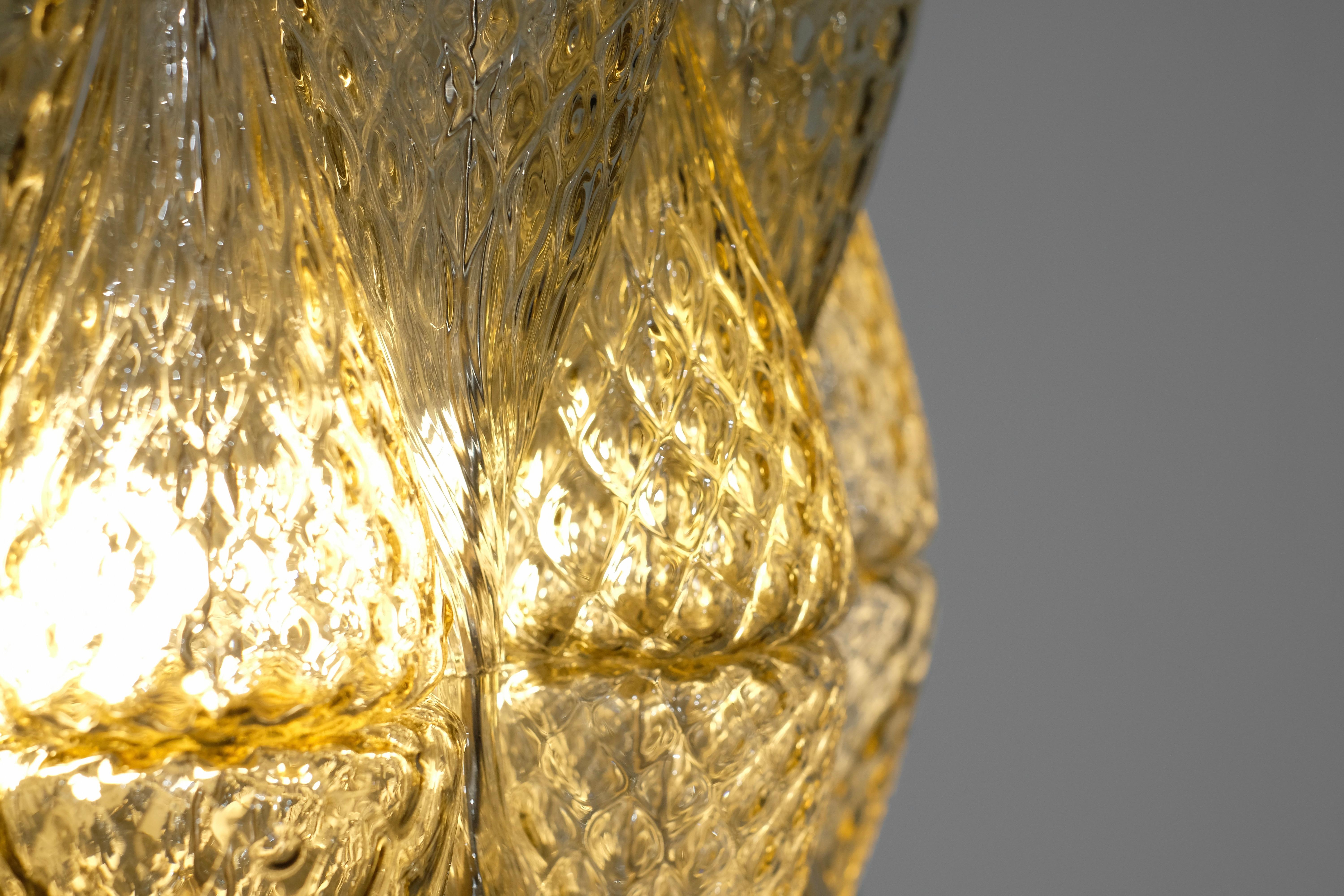 Chandelier in Murano glass, Italy 1970s. For Sale 5
