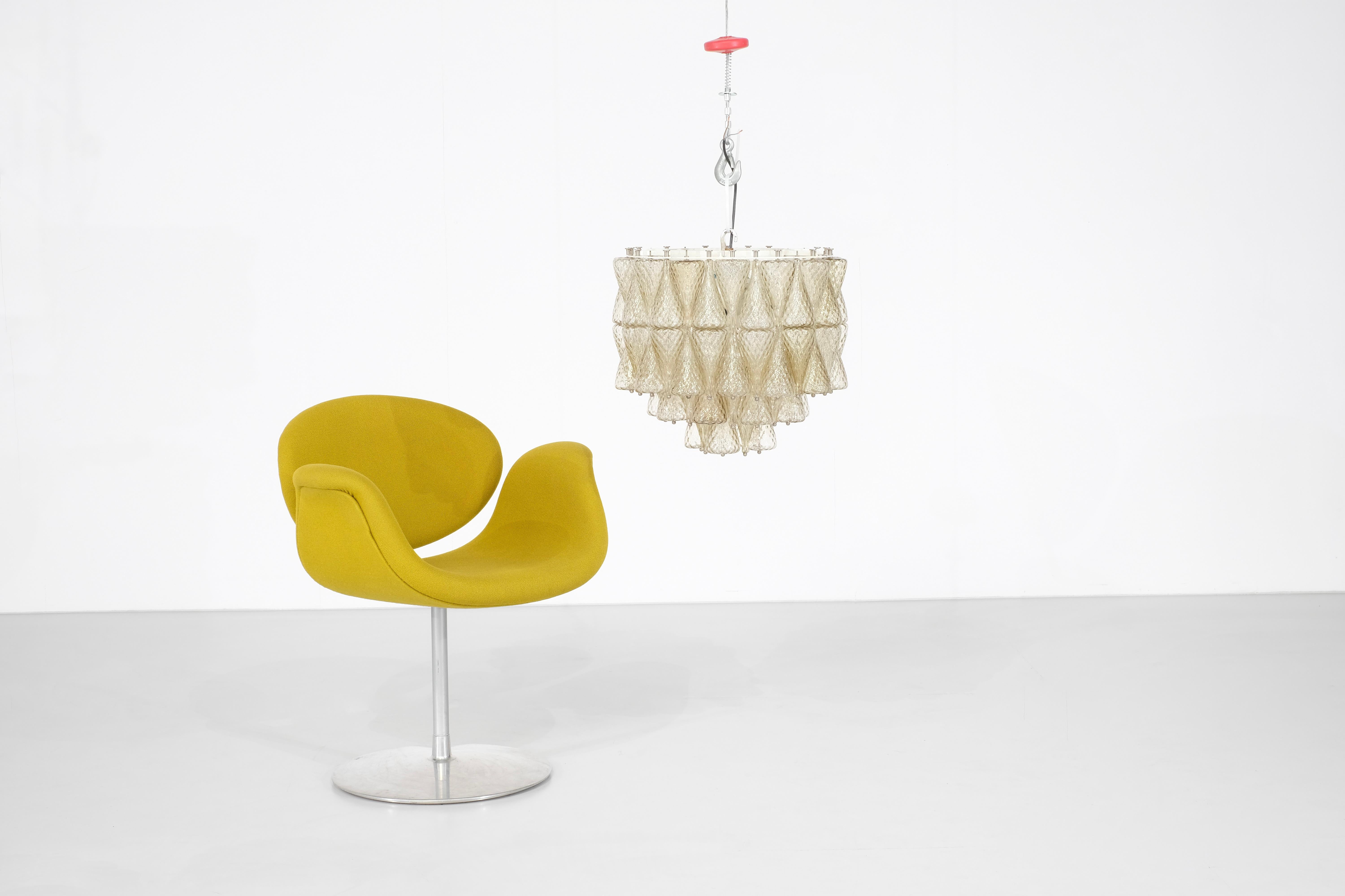 Chandelier in Murano glass, Italy 1970s. For Sale 10