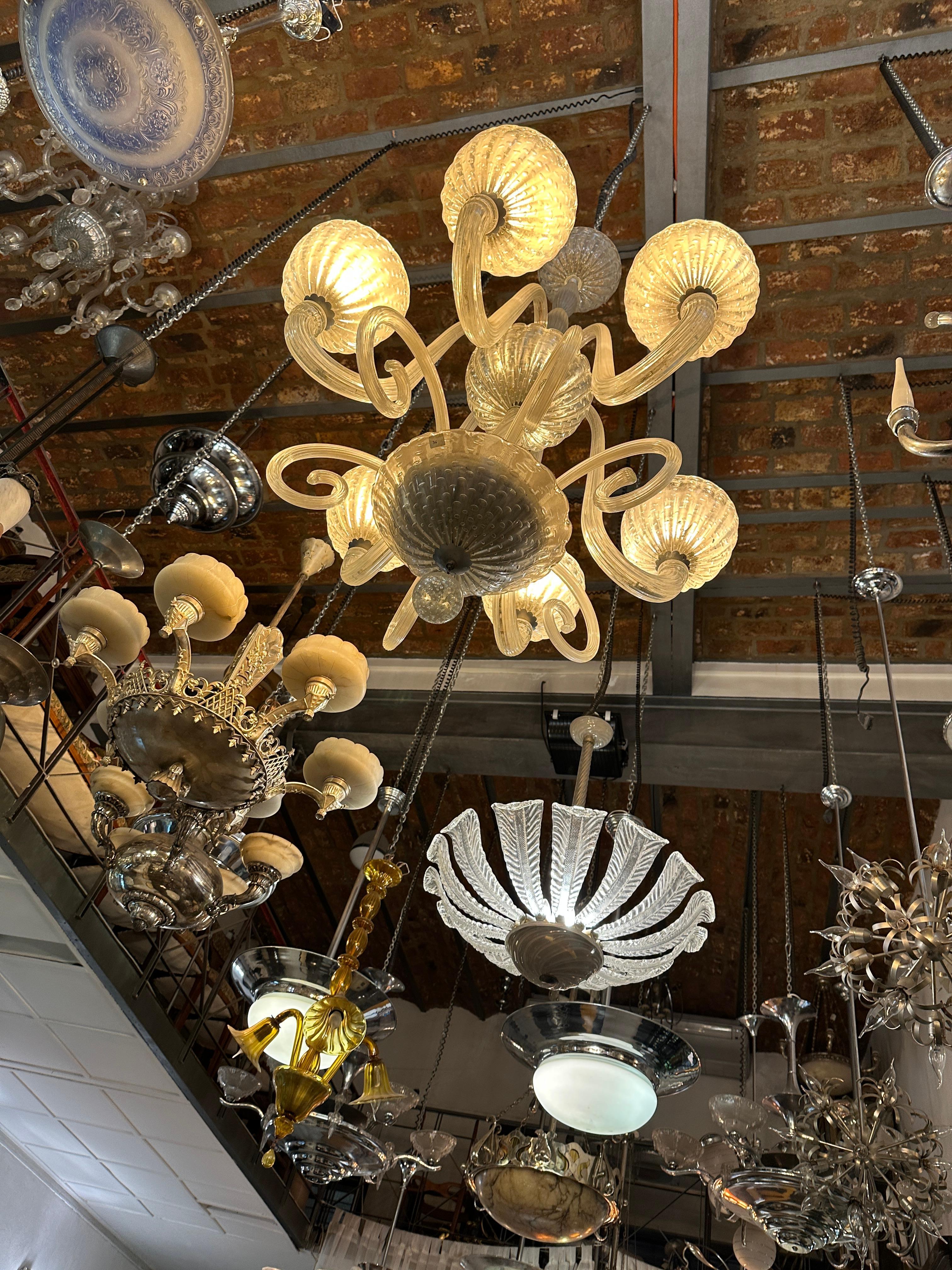 Chandelier in Murano, Italian style, Art Deco, 1920 For Sale 14
