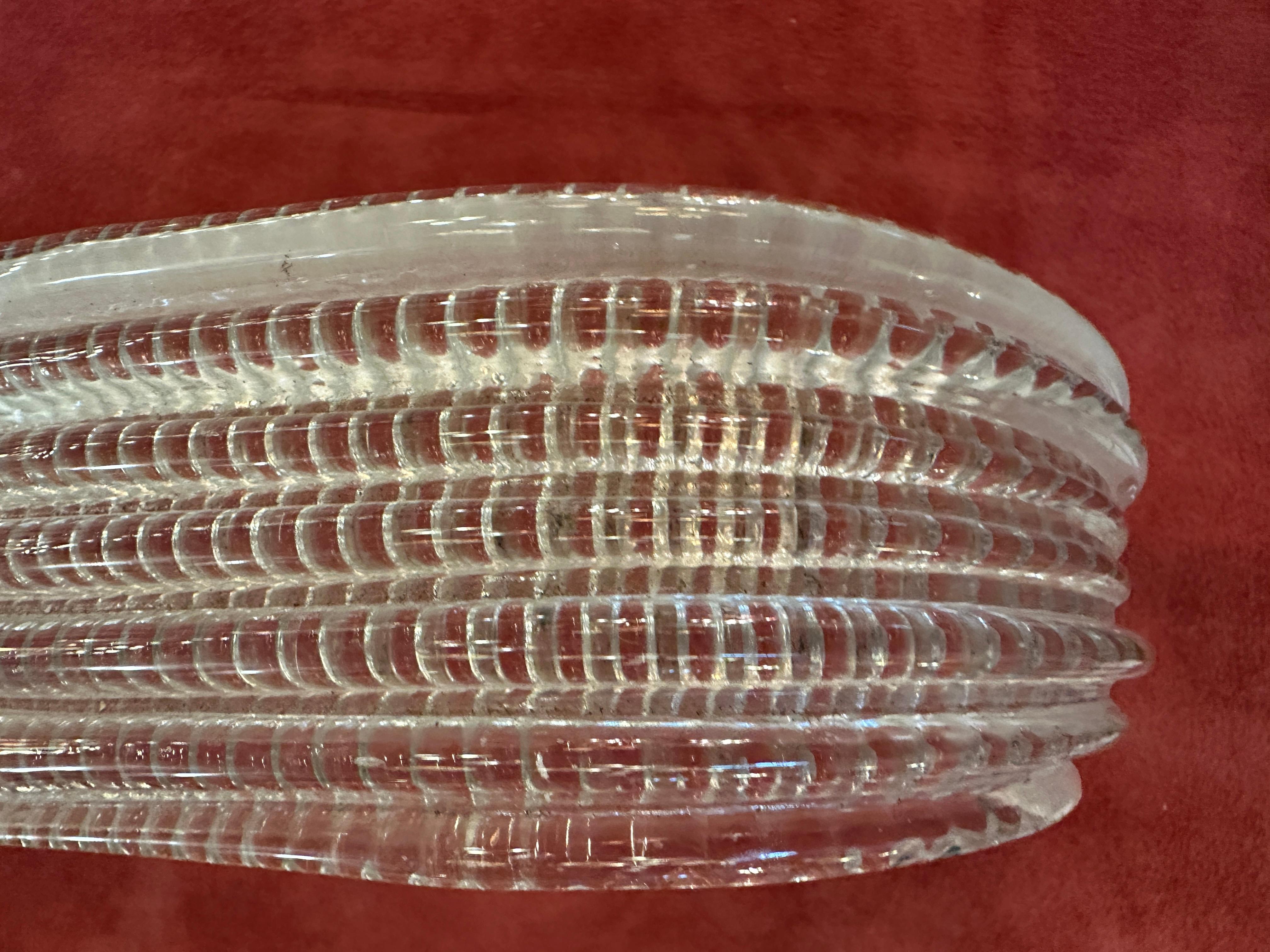 Lámpara de araña de Murano al estilo Venini, Art Déco, 1940 Cristal de Murano en venta