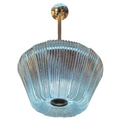 Lámpara de araña de Murano al estilo Venini, Art Déco, 1940