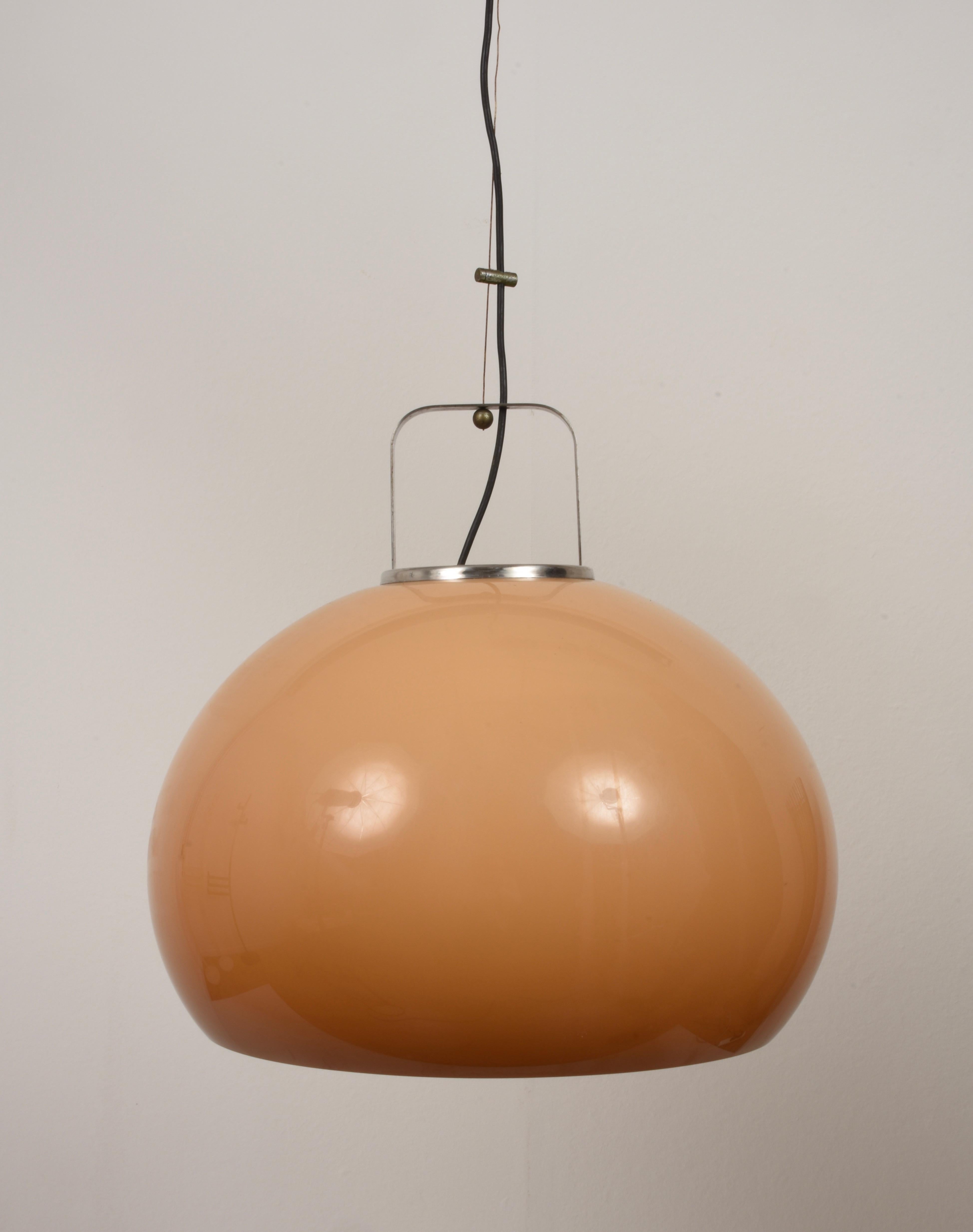 Chandelier in Perspex by Guzzini, Italy, 1970s, Italian lighting, pendant, lamp.