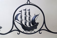 Lámpara de araña en forma de velero de estilo antiguo, Dinamarca Años 90