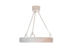 Chandelier in the Style of Jean Michel Frank, Plaster, France, circa 1970