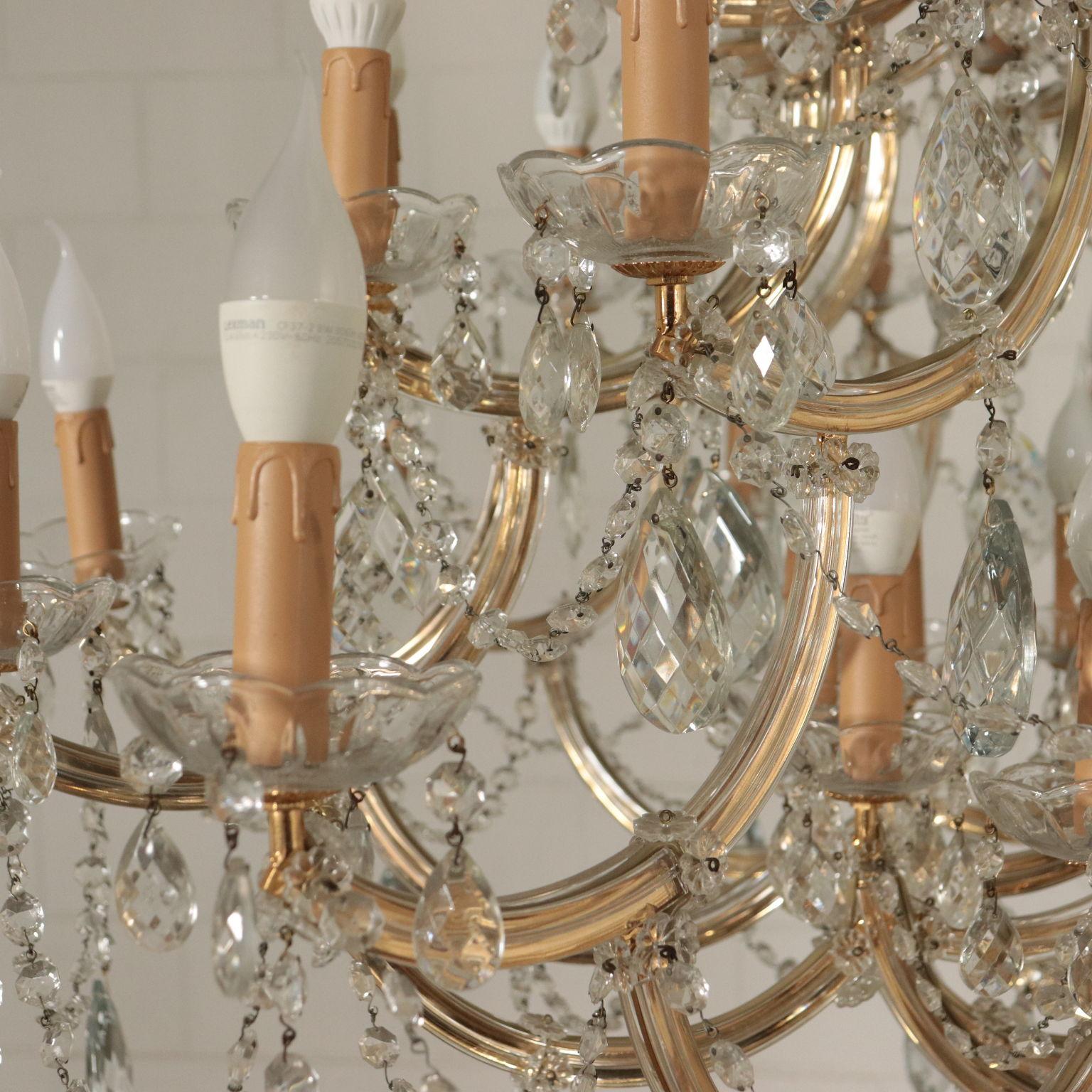 Chandelier in the Style of Maria Theresa Glass, Italy, 20th Century 4