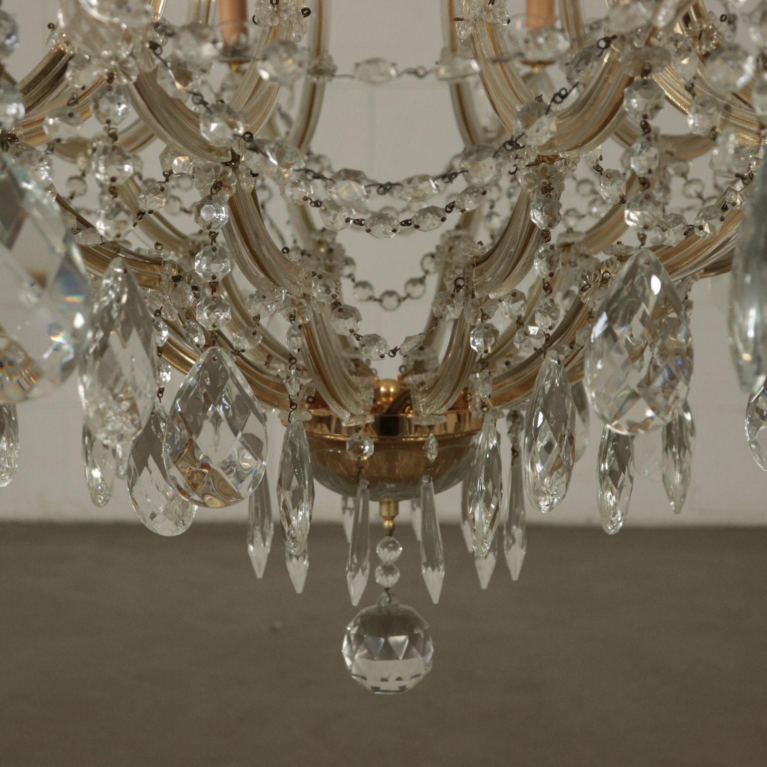 Chandelier in the Style of Maria Theresa Glass, Italy, 20th Century 5