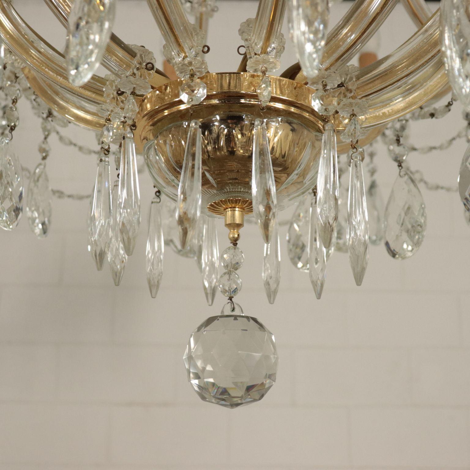 Chandelier in the Style of Maria Theresa Glass, Italy, 20th Century 6